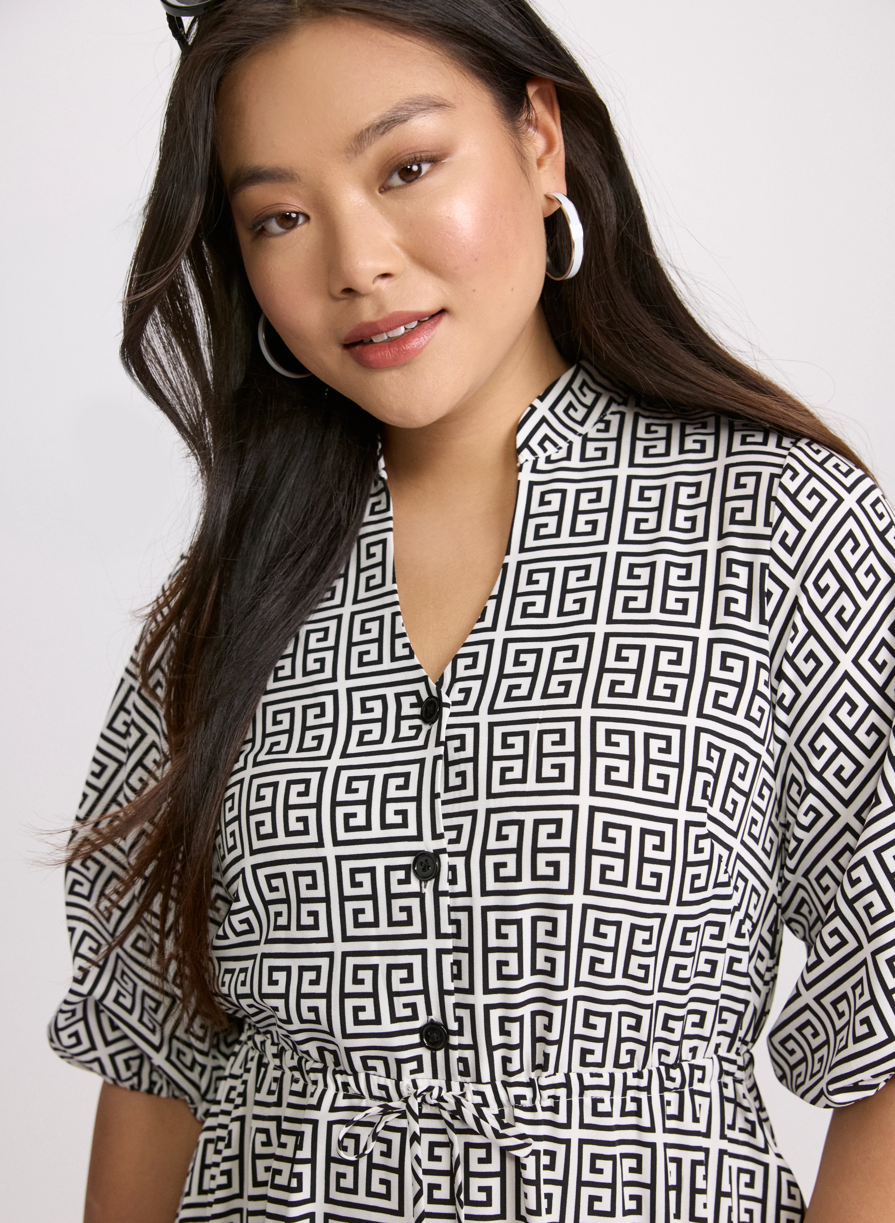 Geometric Print Dress - Image 5