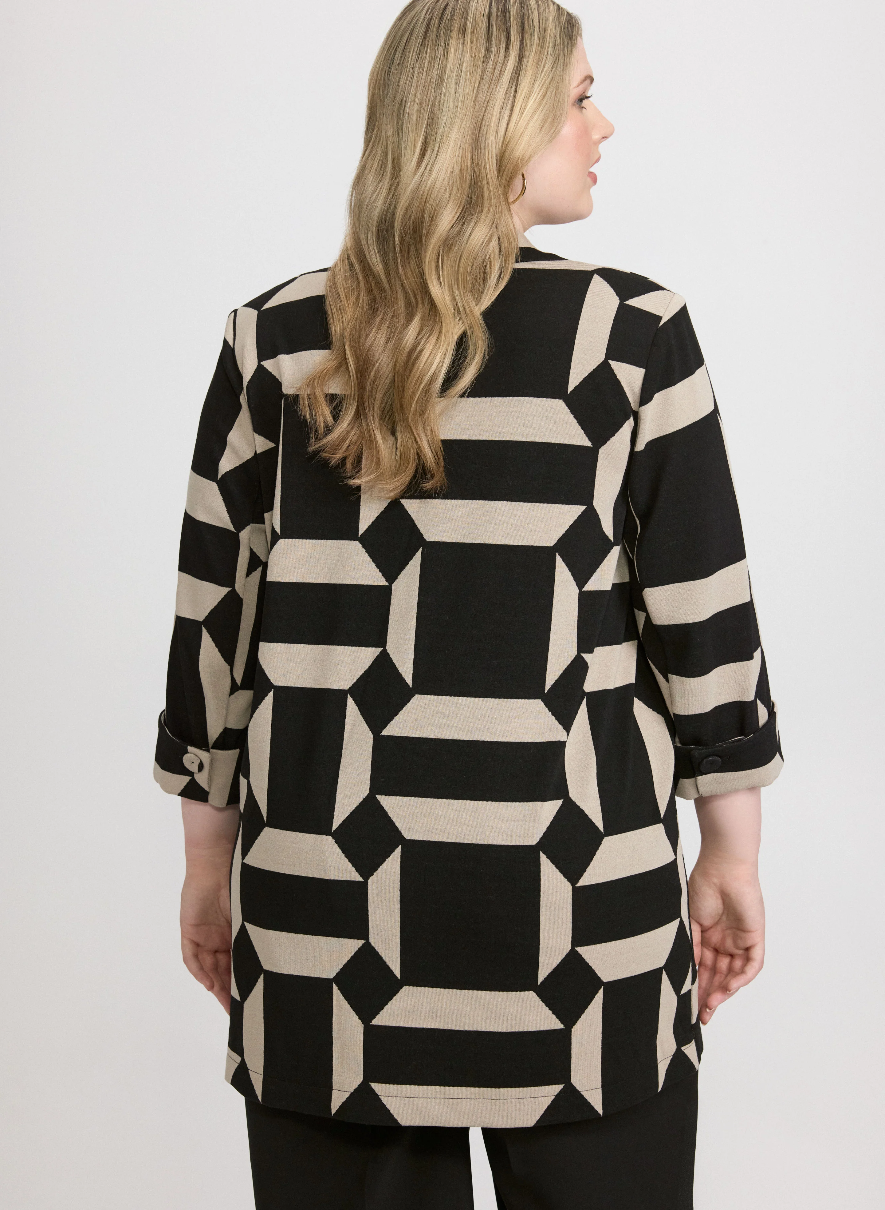 Geometric Print Jacket - Image 4