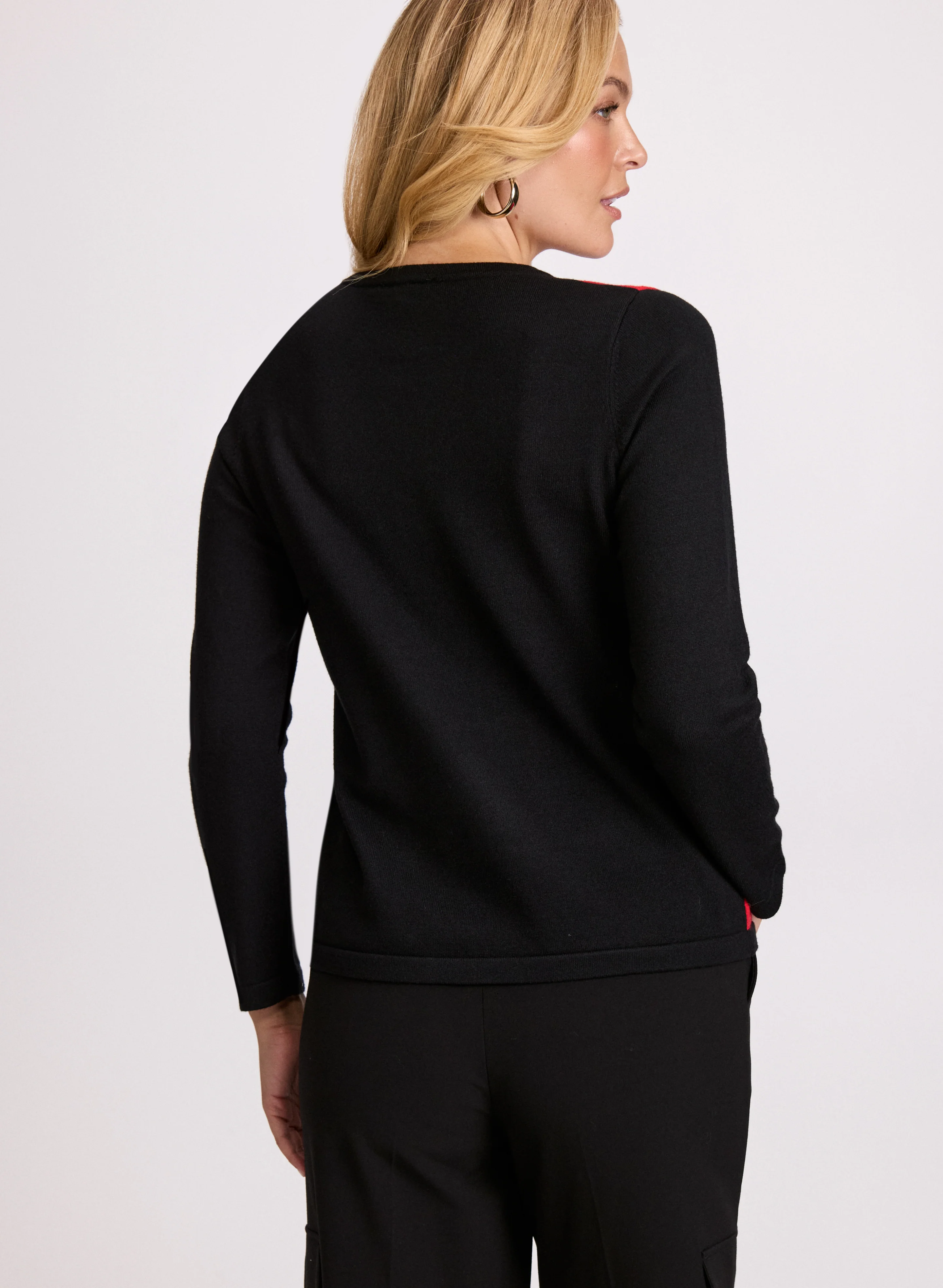 Geometric Print Sweater - Image 4