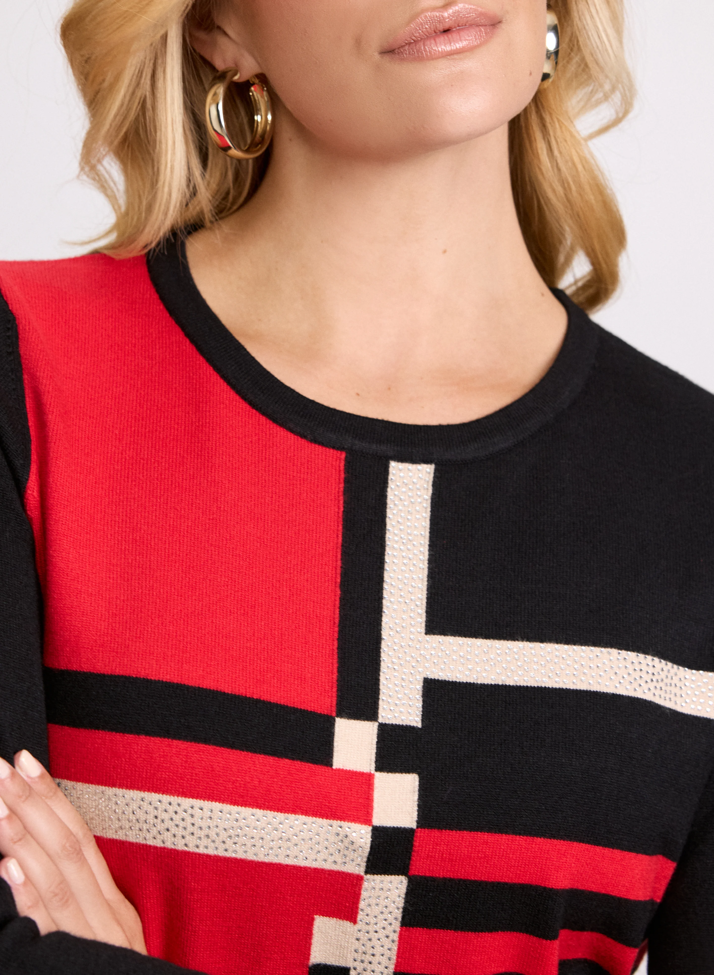 Geometric Print Sweater - Image 5