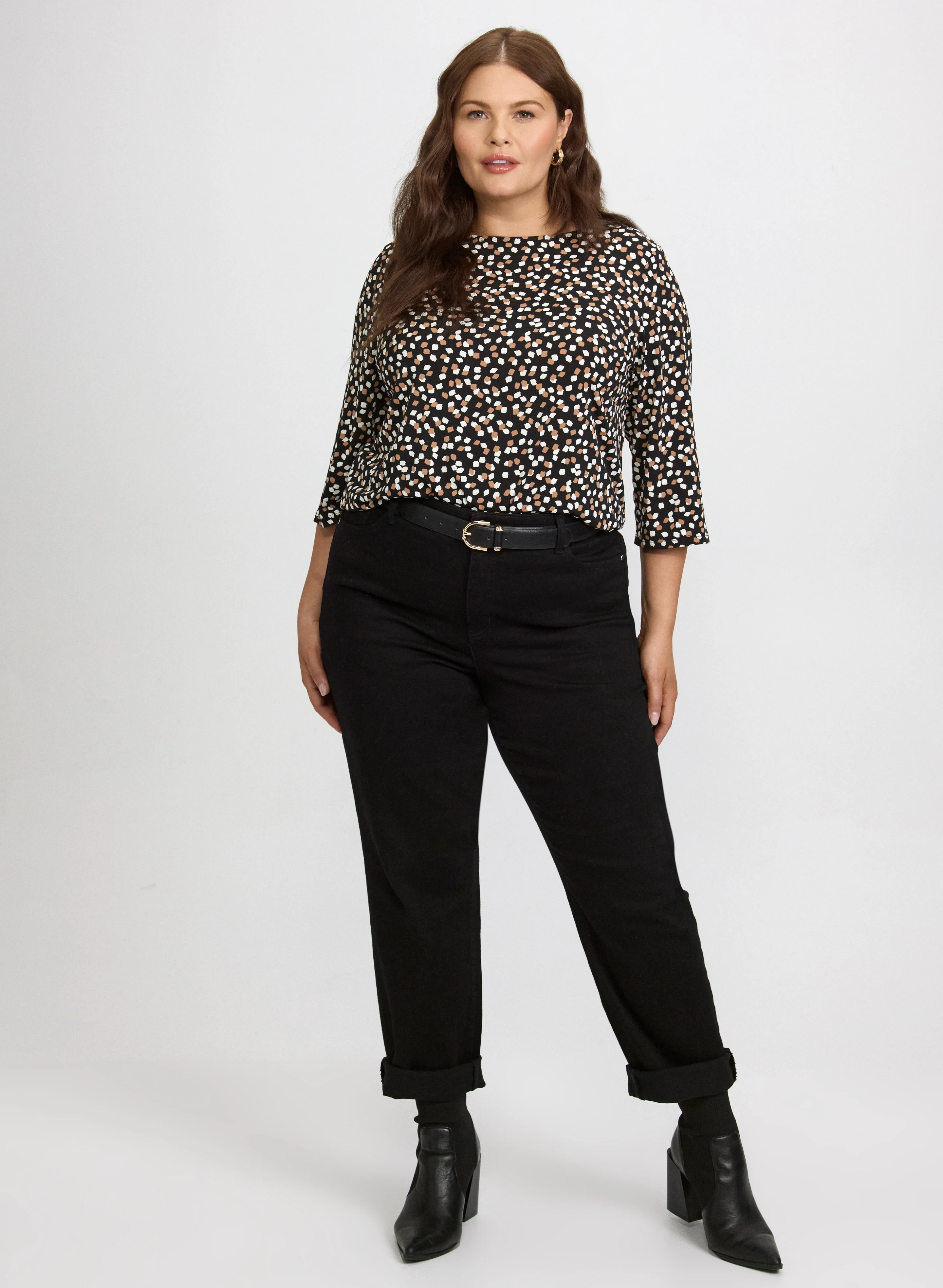 Geometric Print Top - Image 3