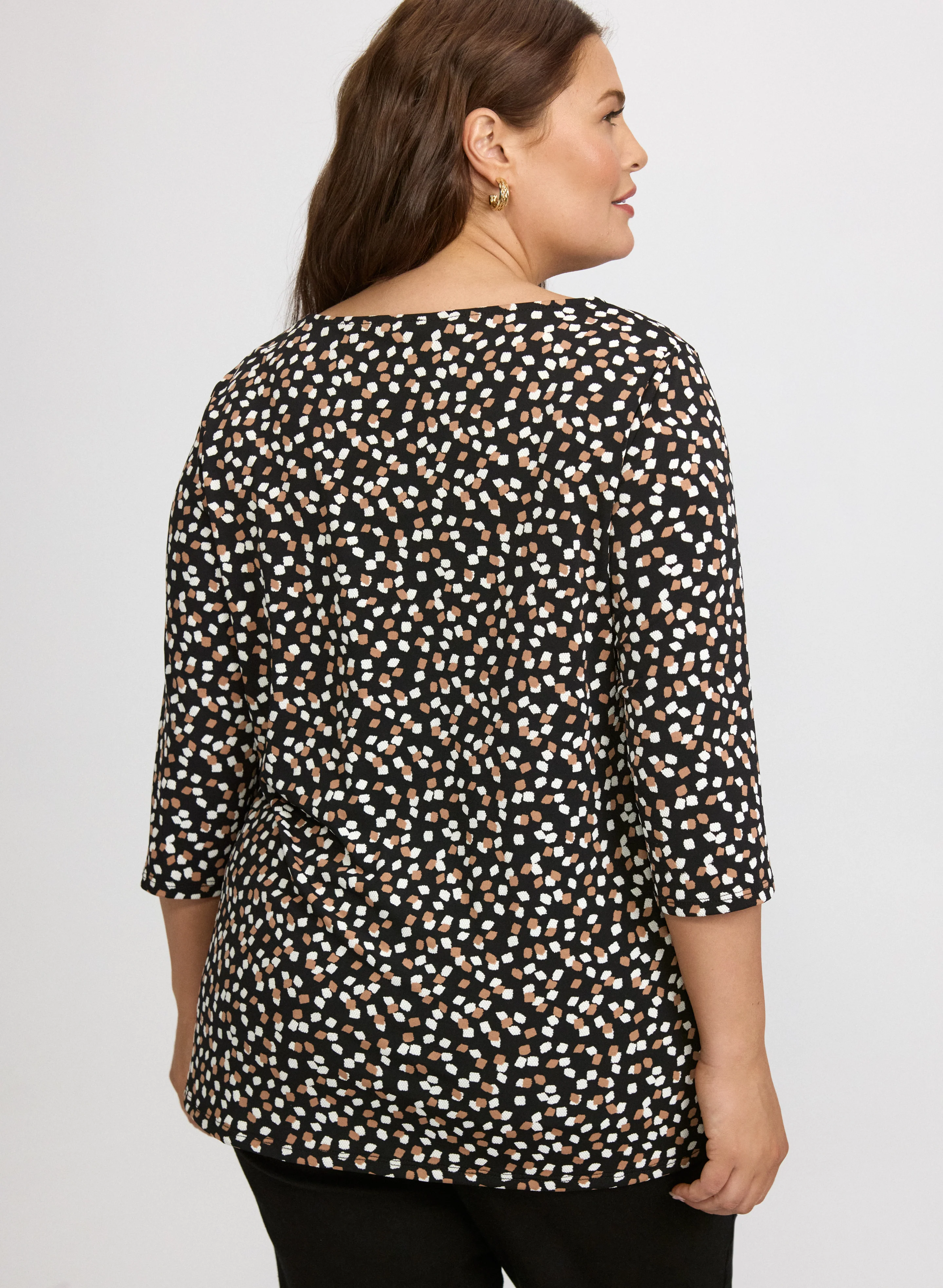 Geometric Print Top - Image 4
