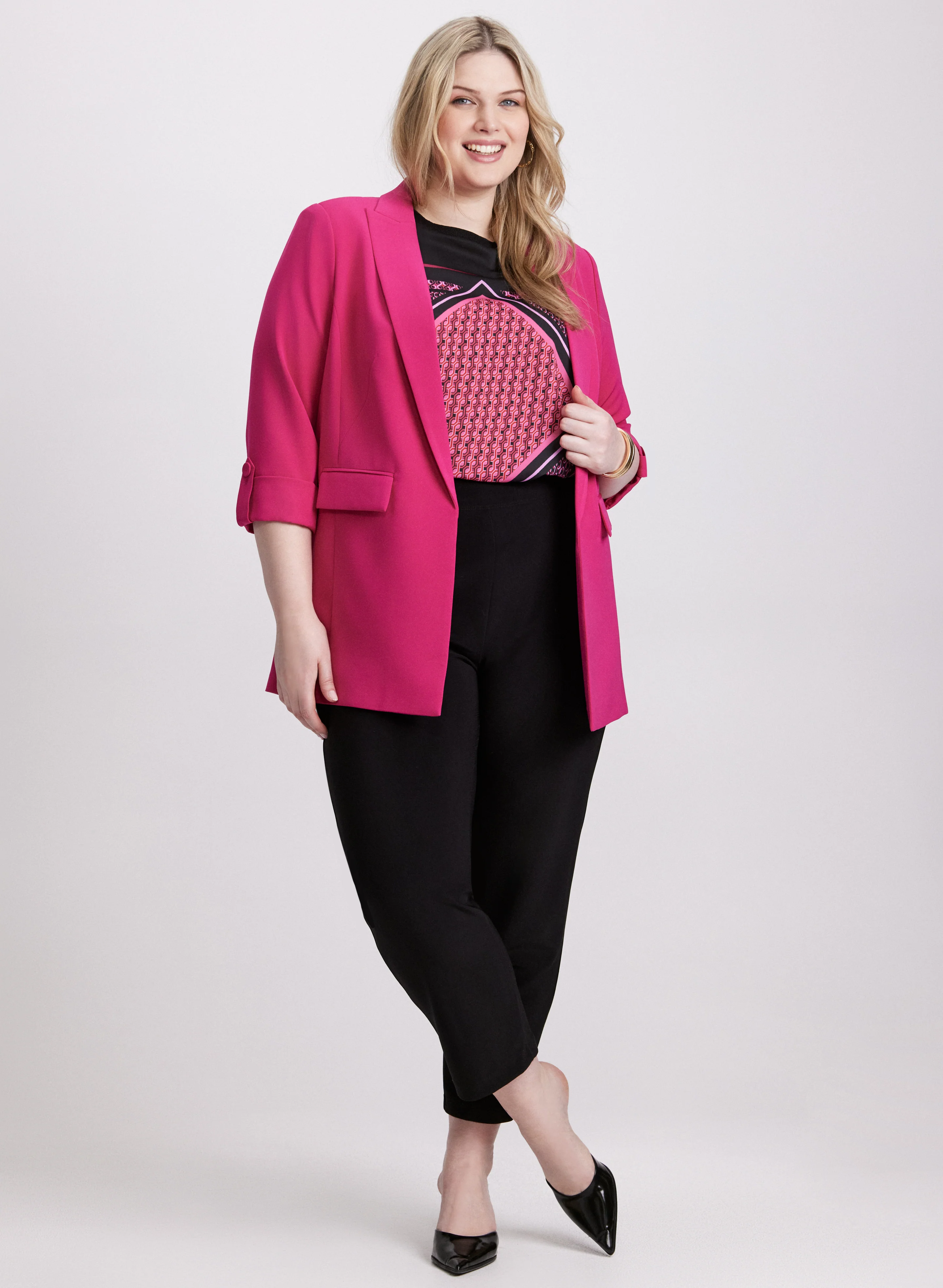 Geometric Print Top - Image 3