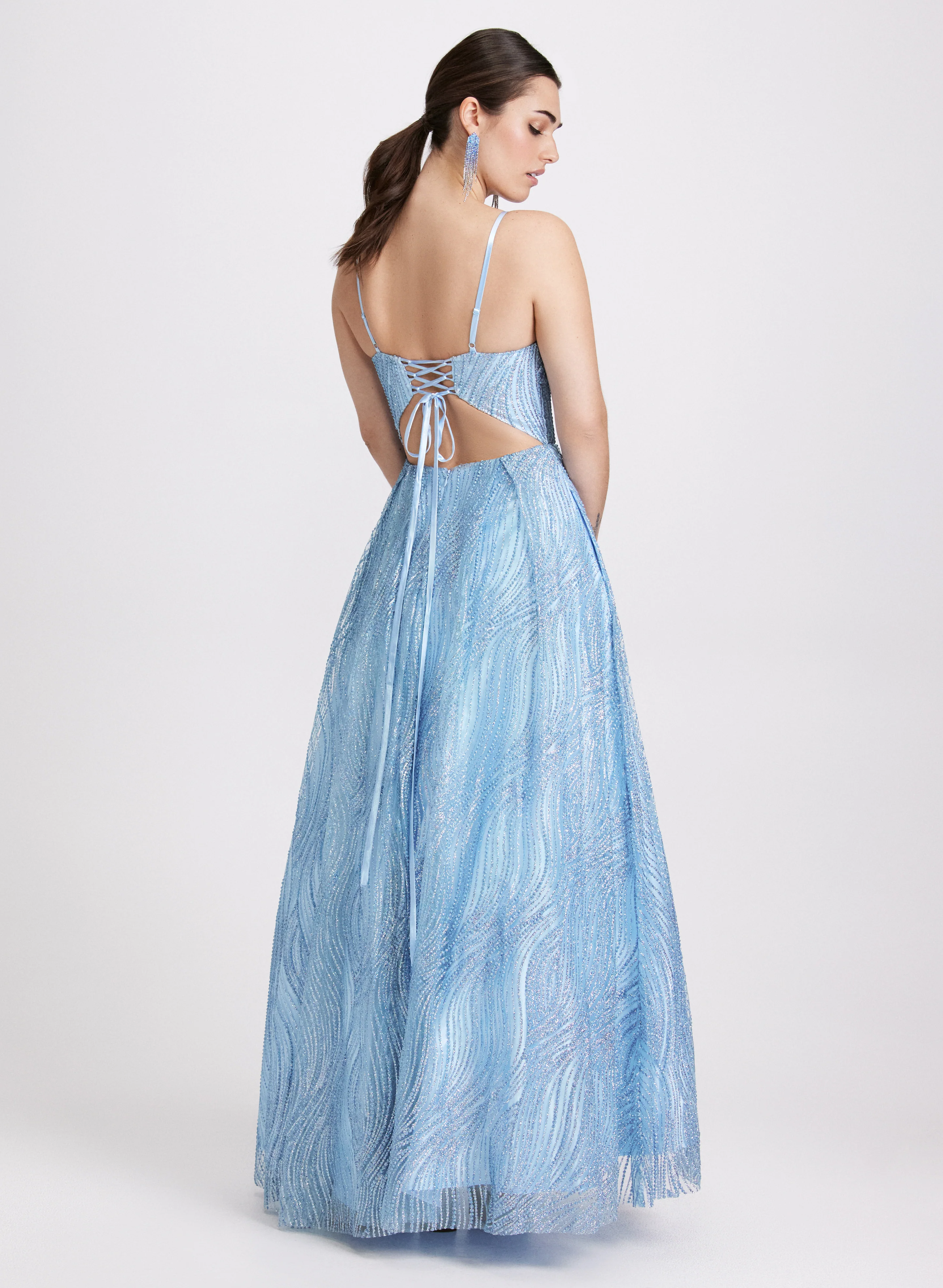 Glitter Ballgown Dress - Image 3