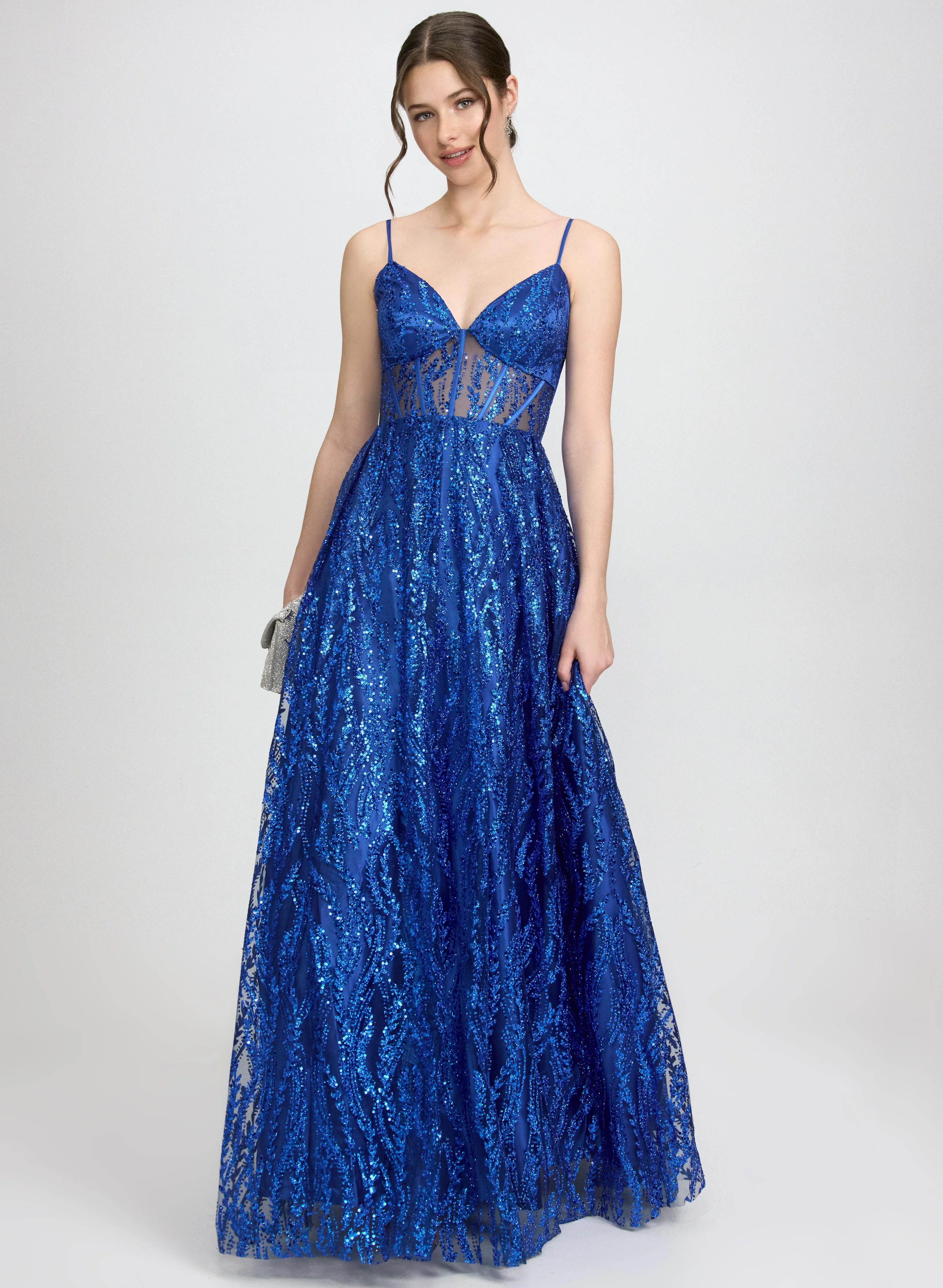 Glitter Corset Gown
