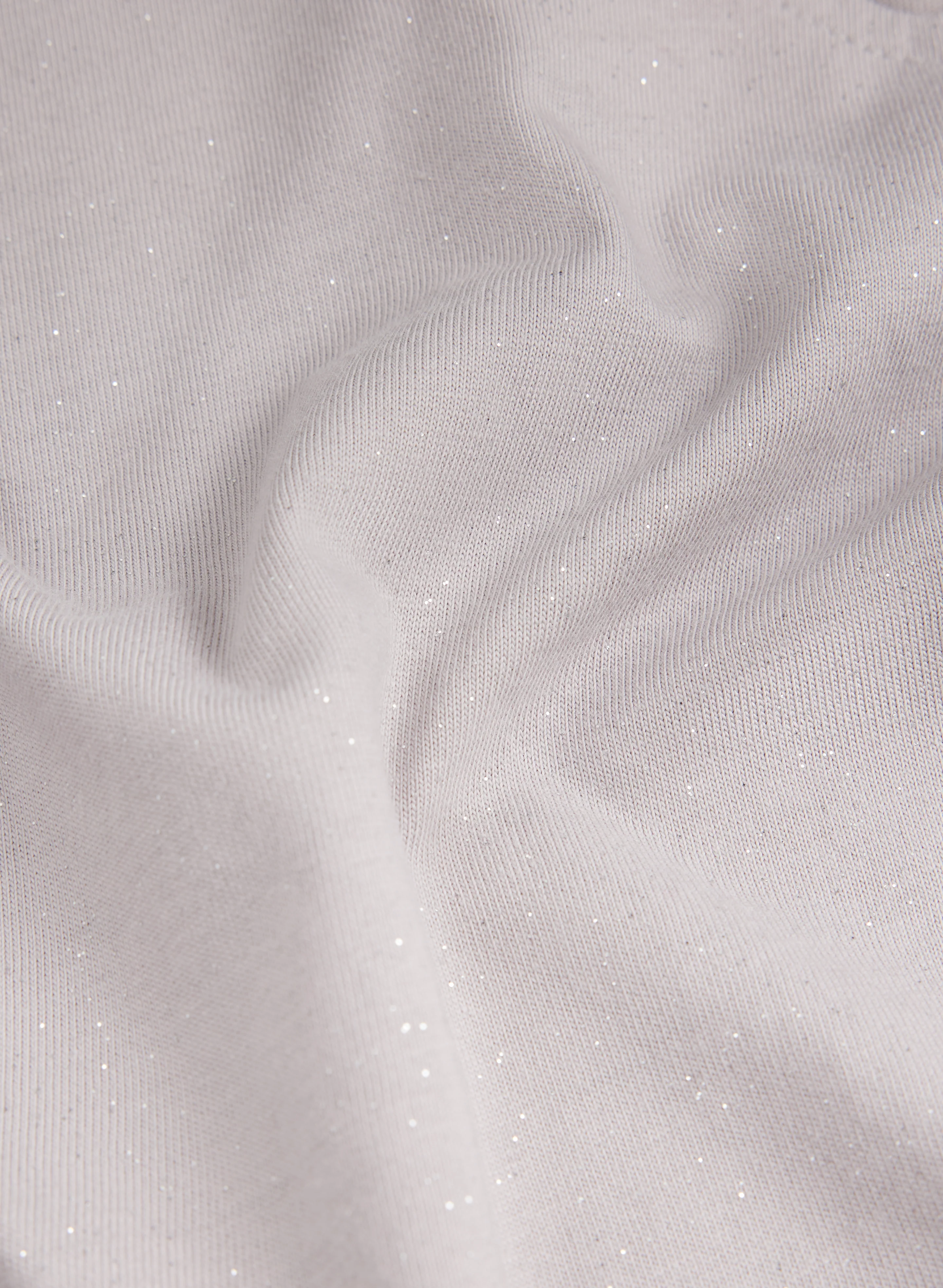 Glitter Knit Cotton T-Shirt - Image 7