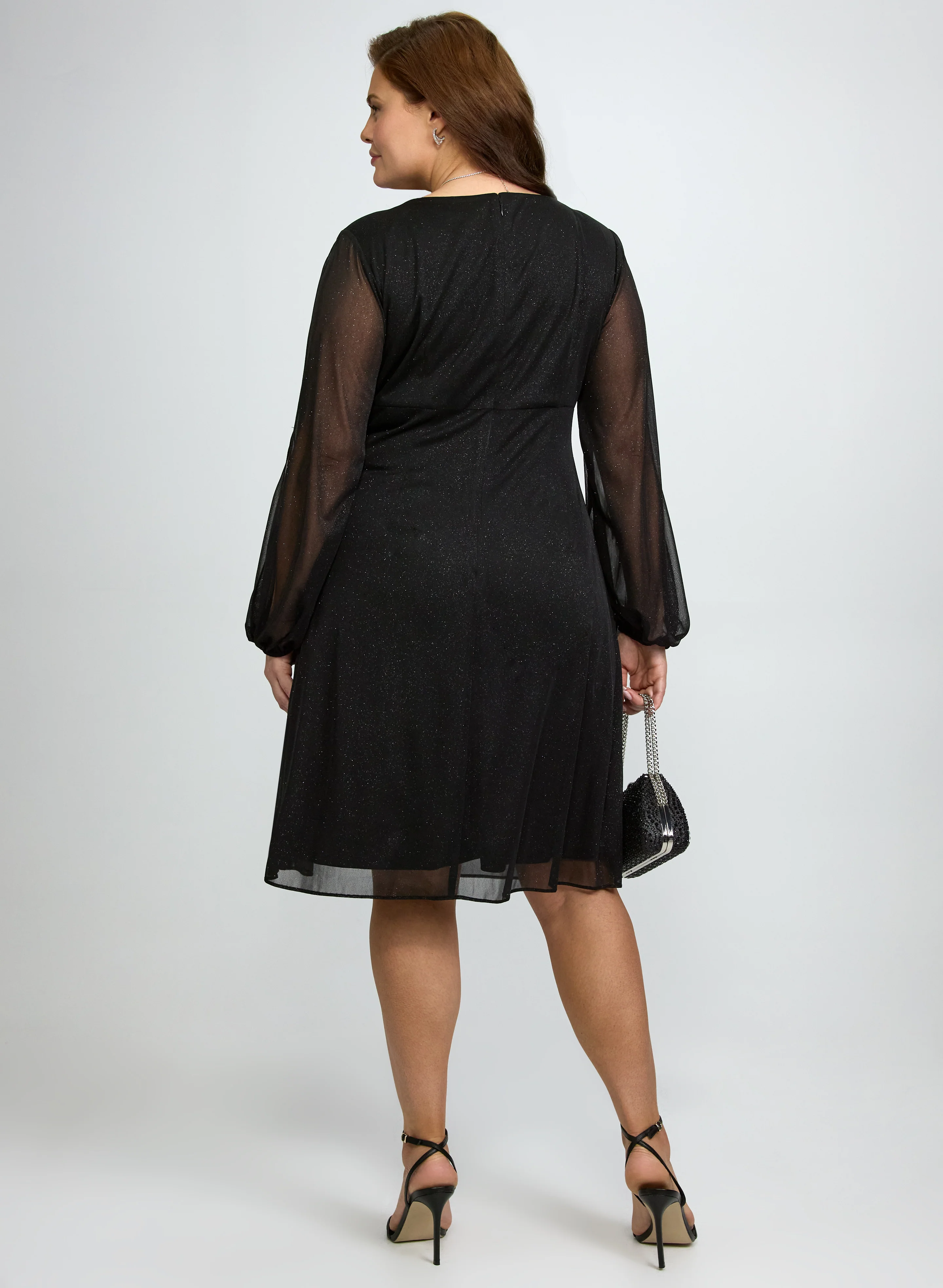 Glitter Mesh Dress - Image 3