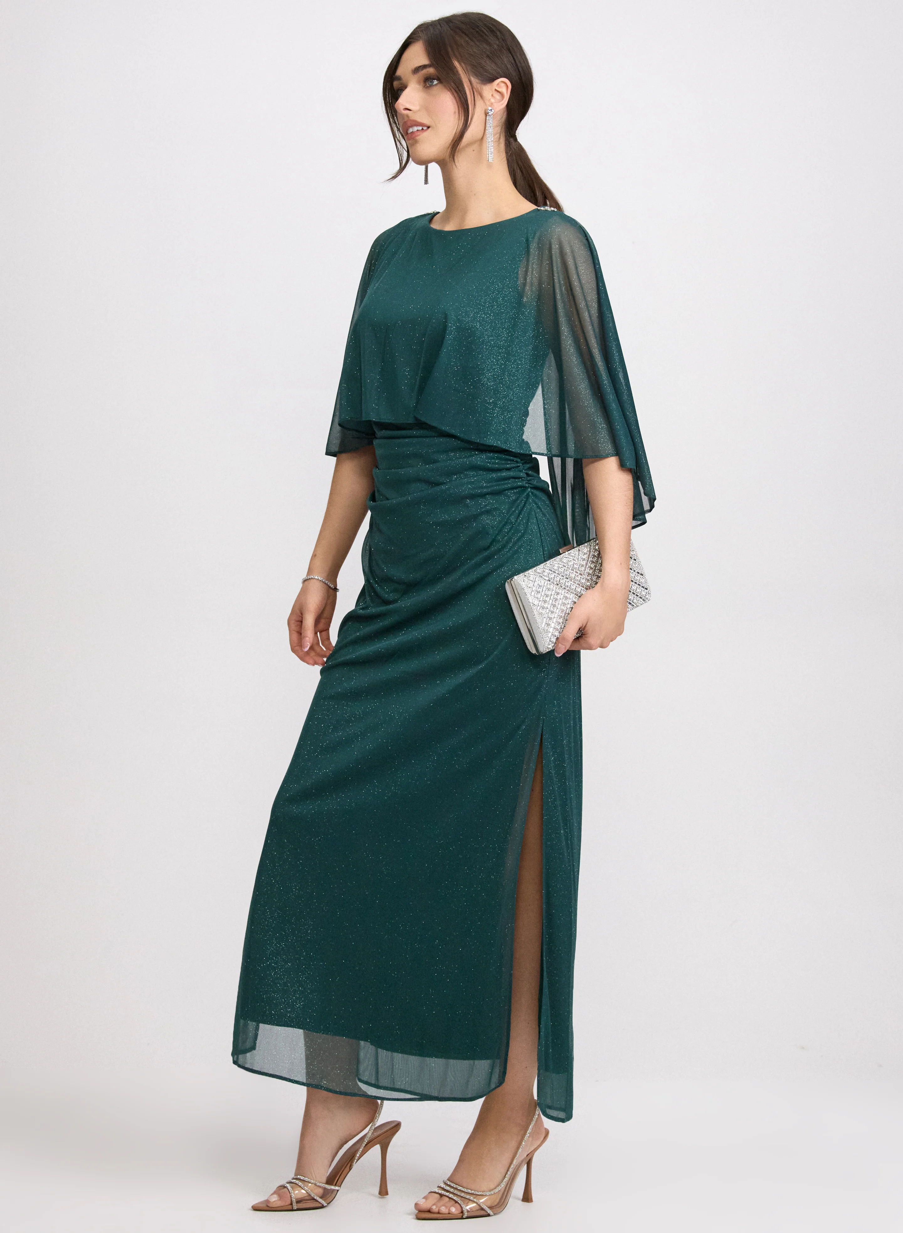 Glitter Mesh Dress - Image 3