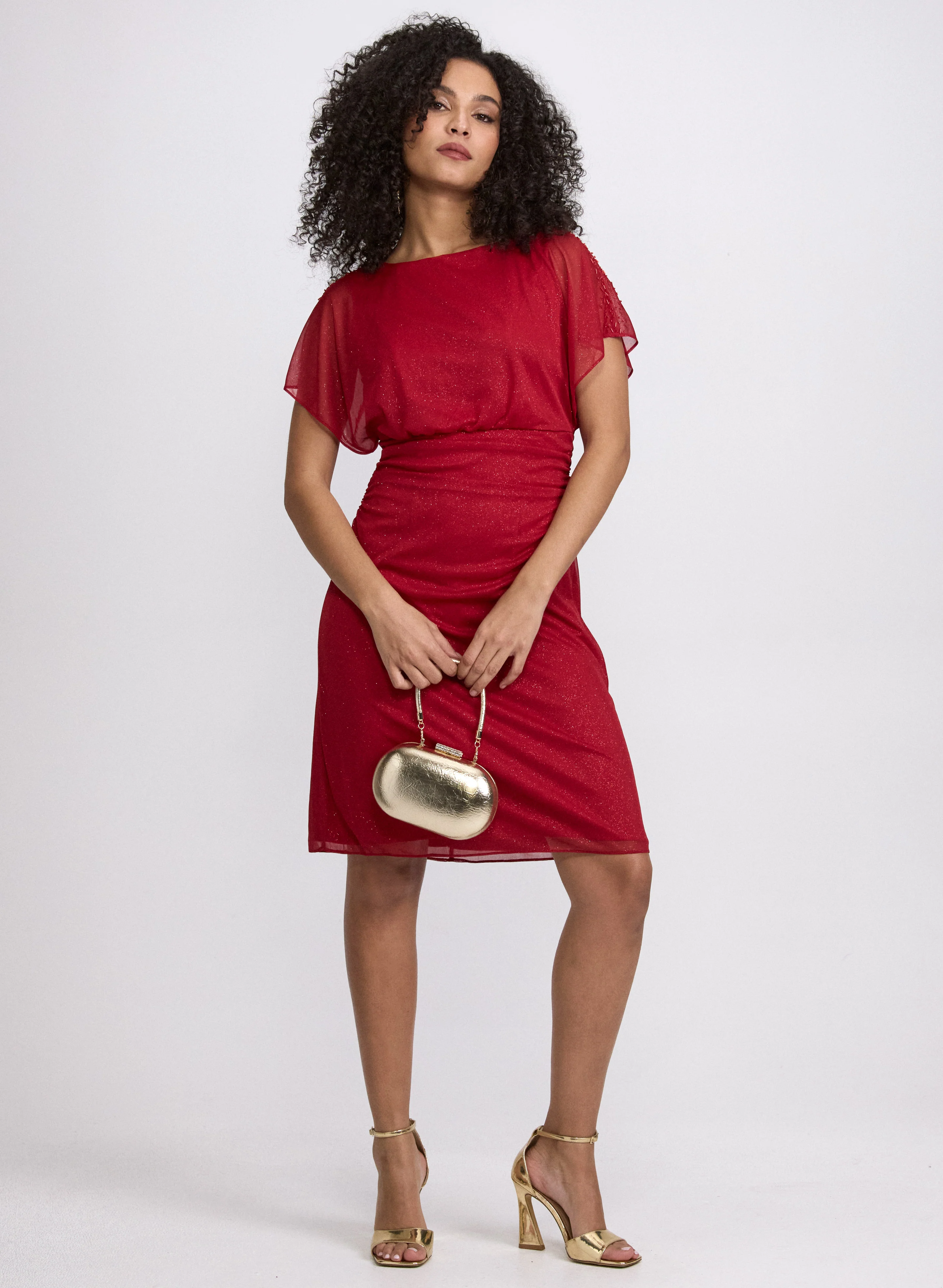 Glitter Mesh Dress