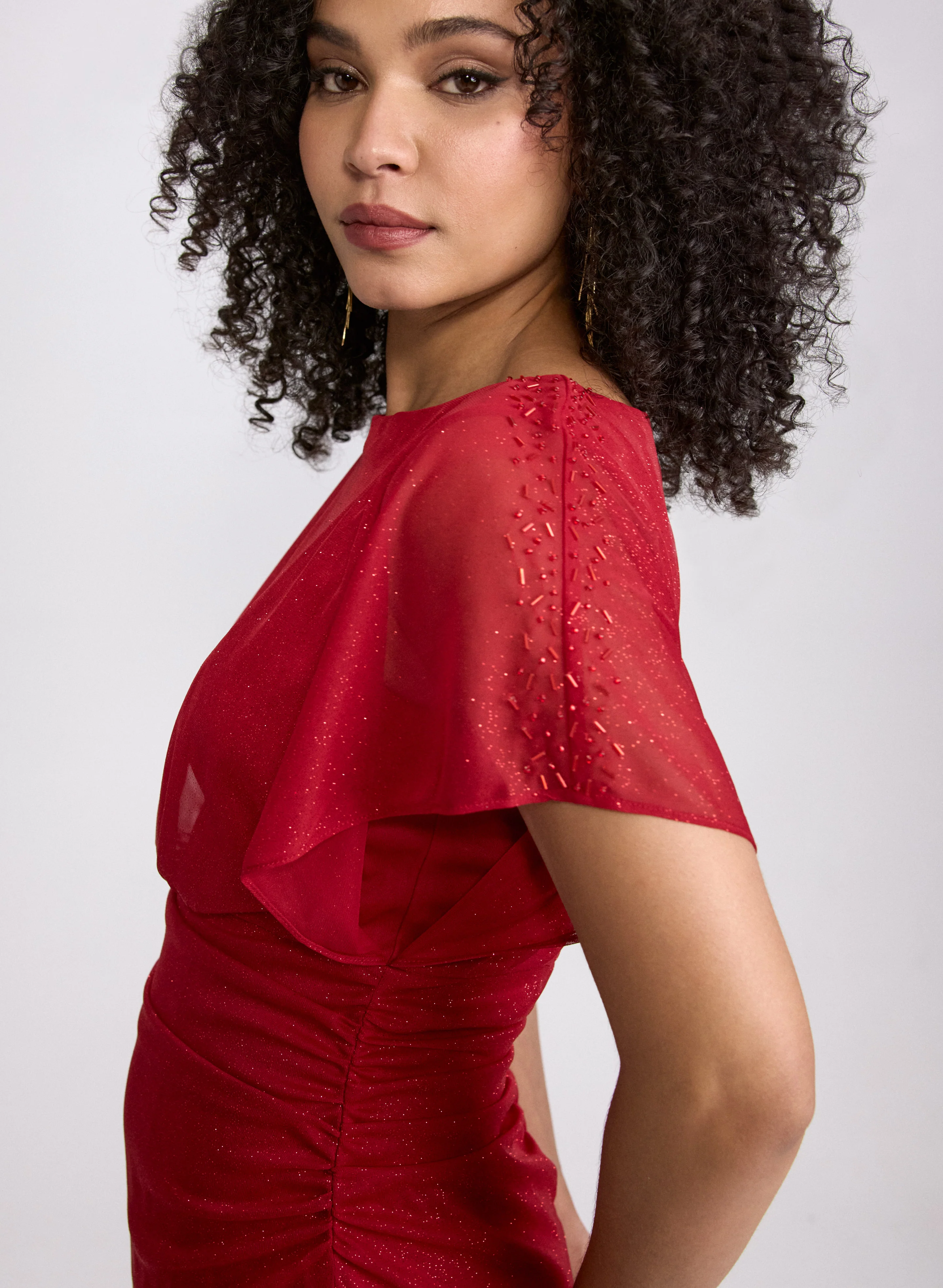 Glitter Mesh Dress - Image 5