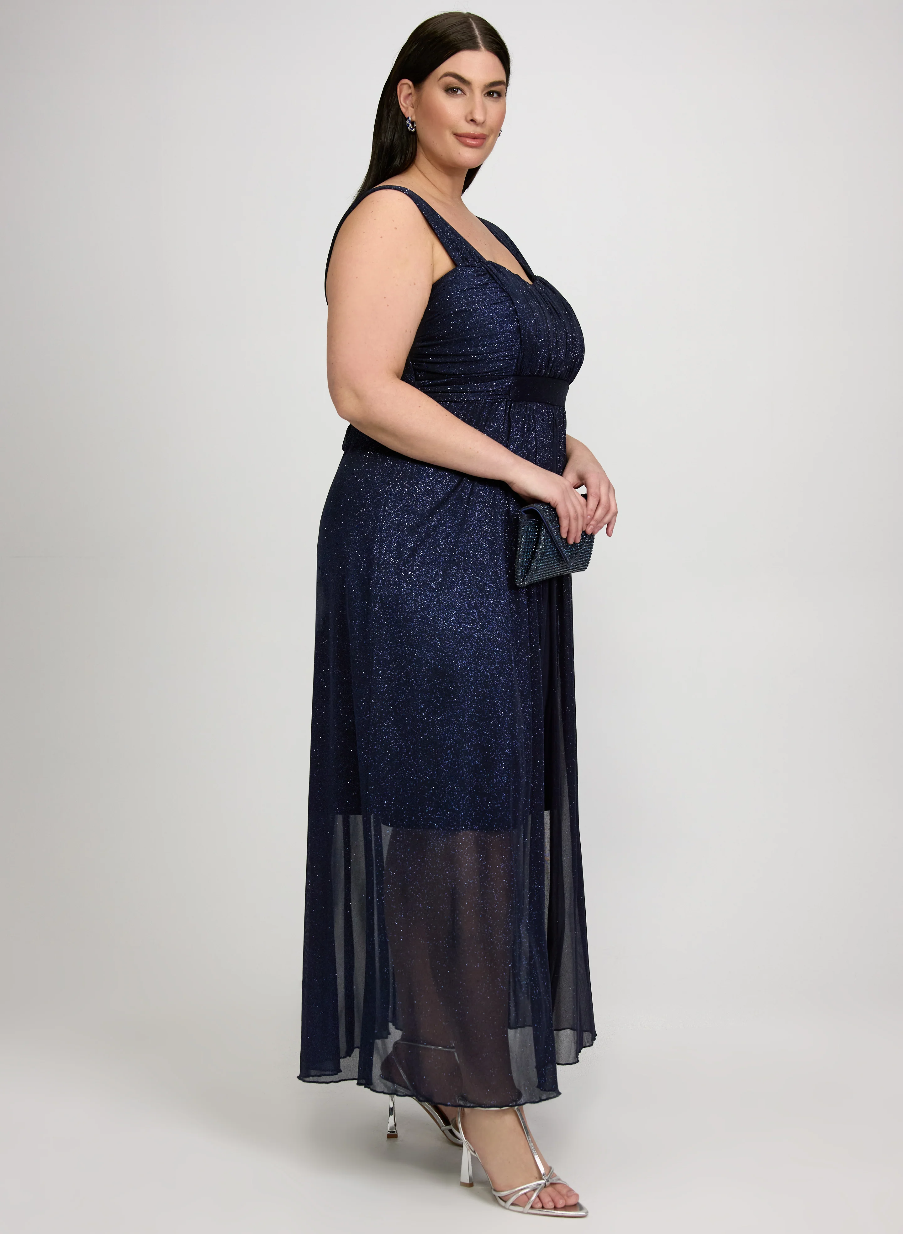 Glitter Overlay Dress - Image 3