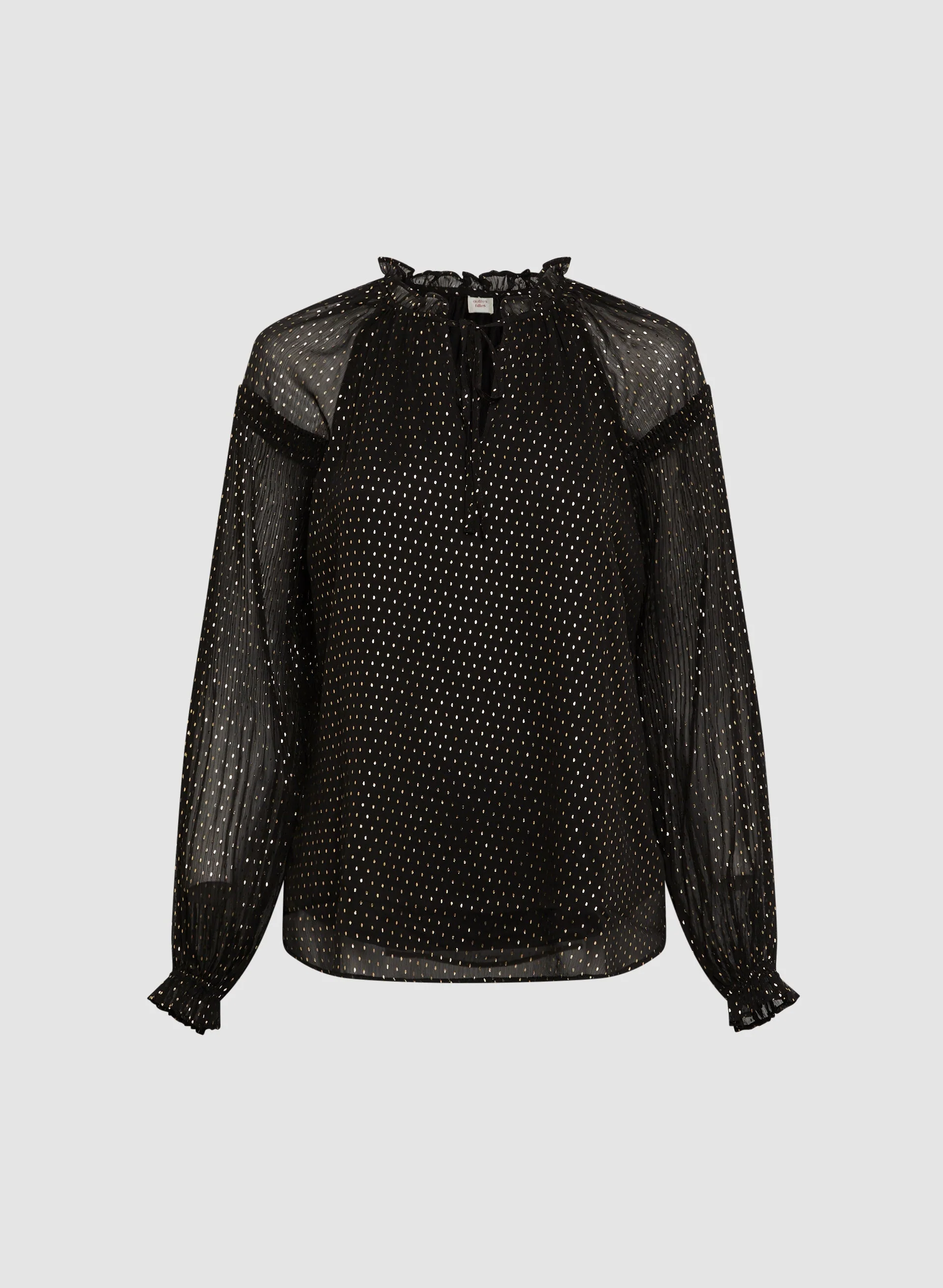 Gold Foil Popover Blouse - Image 6