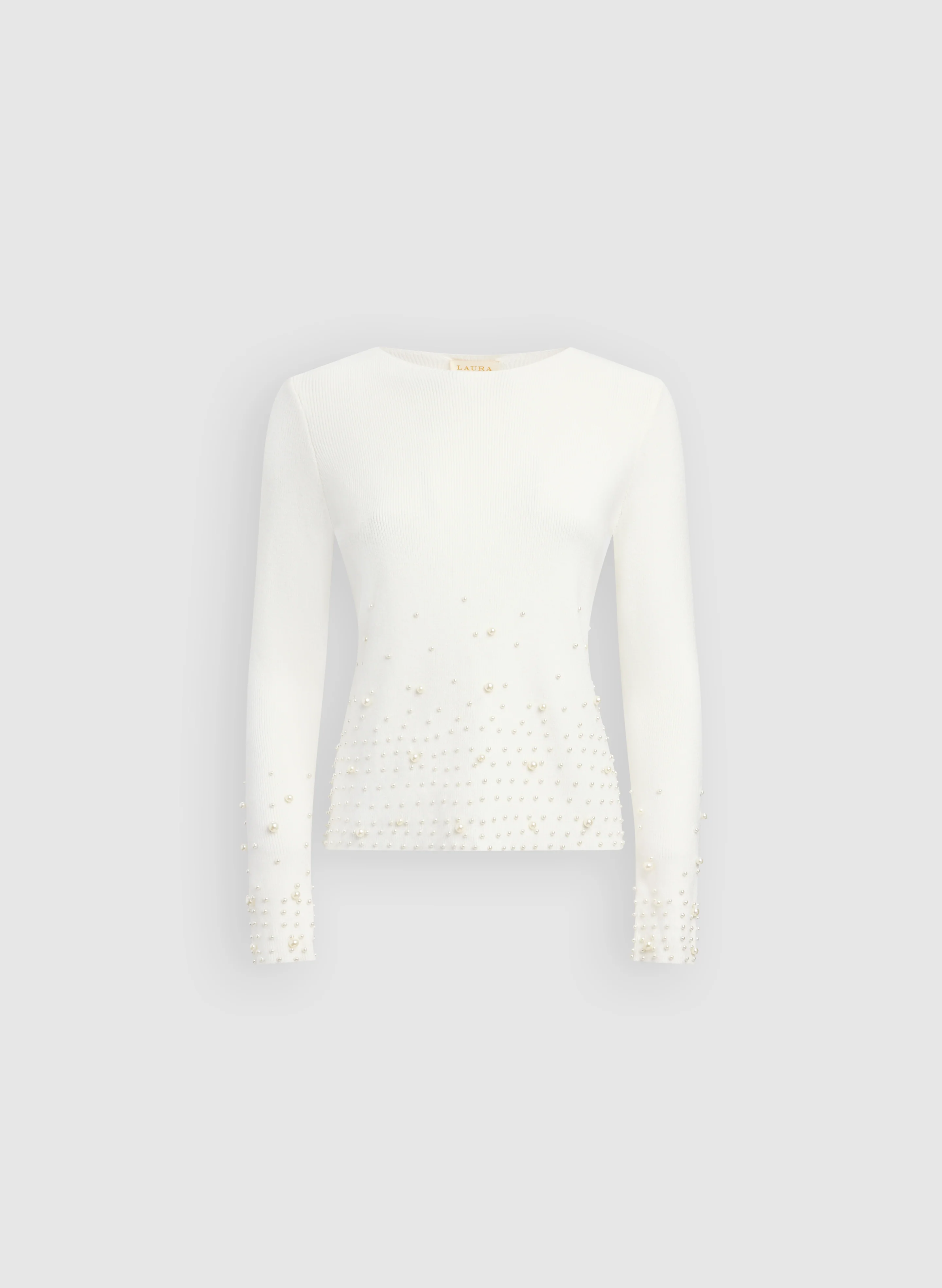 Gradient Pearl Embellished Sweater - Image 6