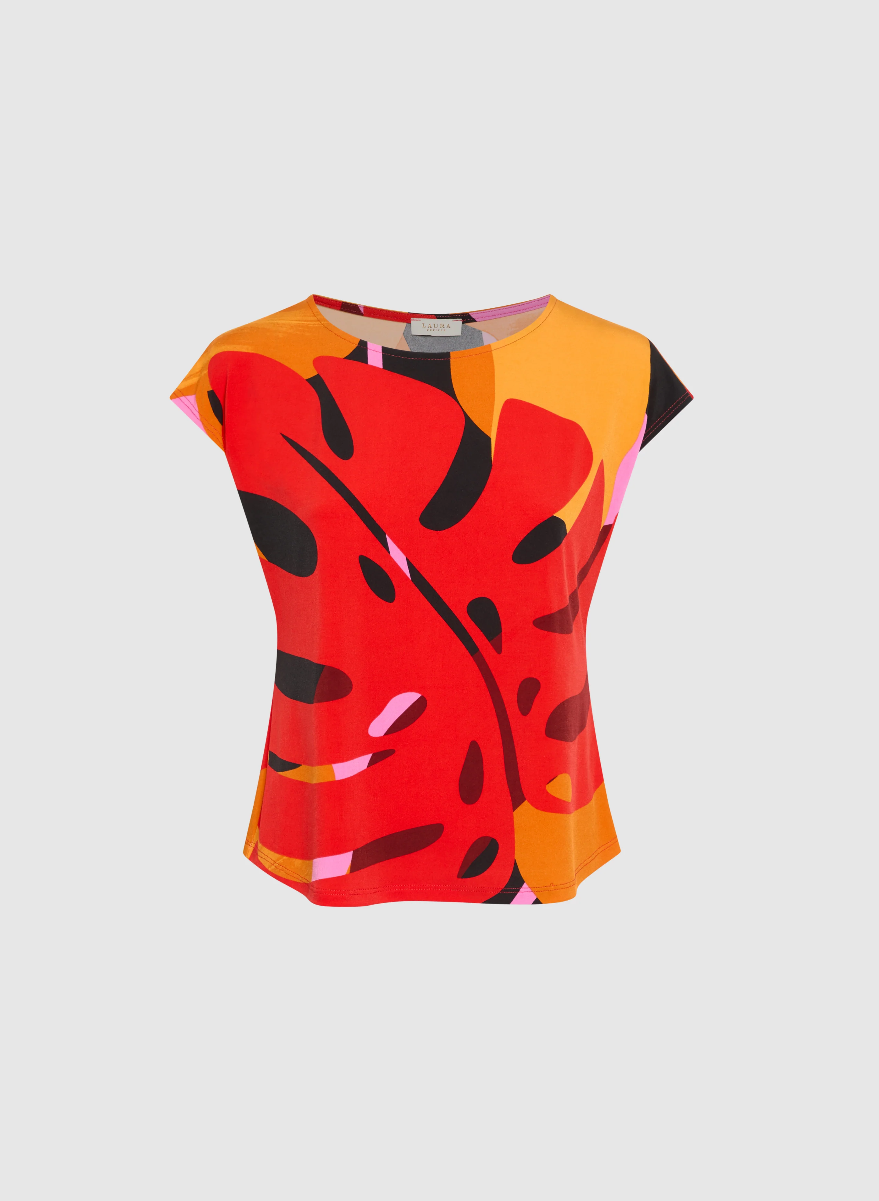 Graphic Palm Print Top - Image 6