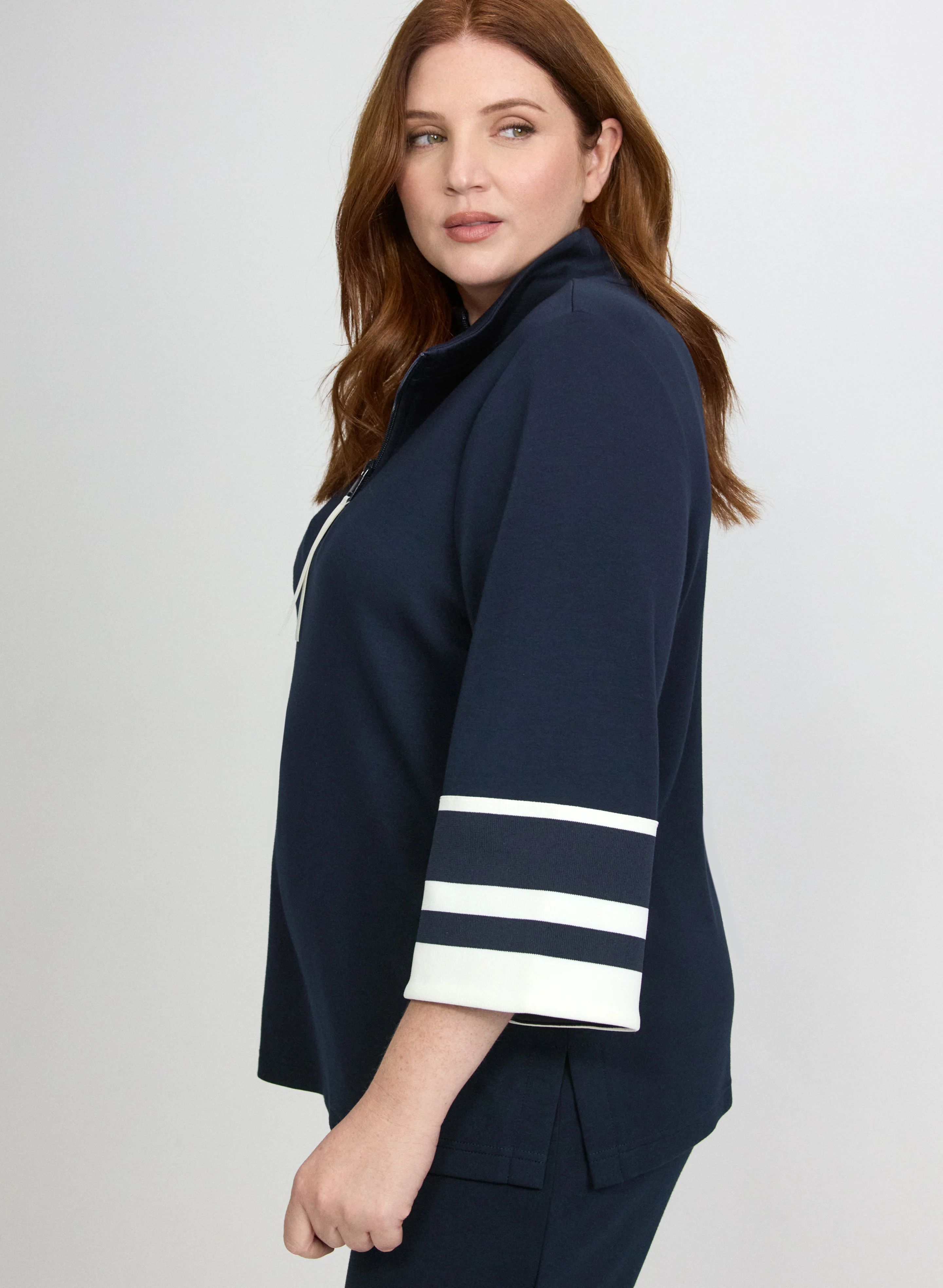 Half-Zip Scuba Top - Image 2