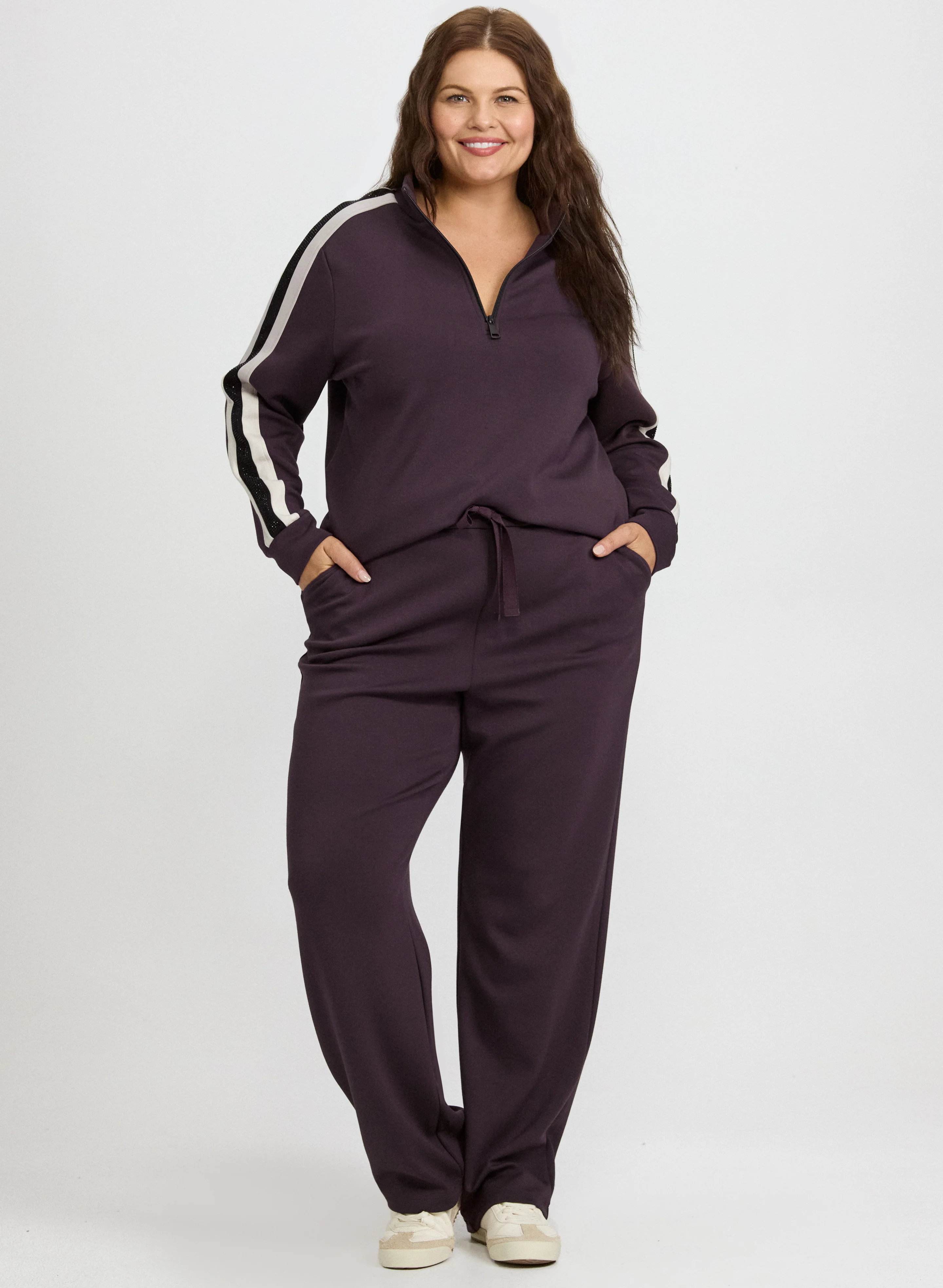 Half-Zip Scuba Top & Pull-On Scuba Pants