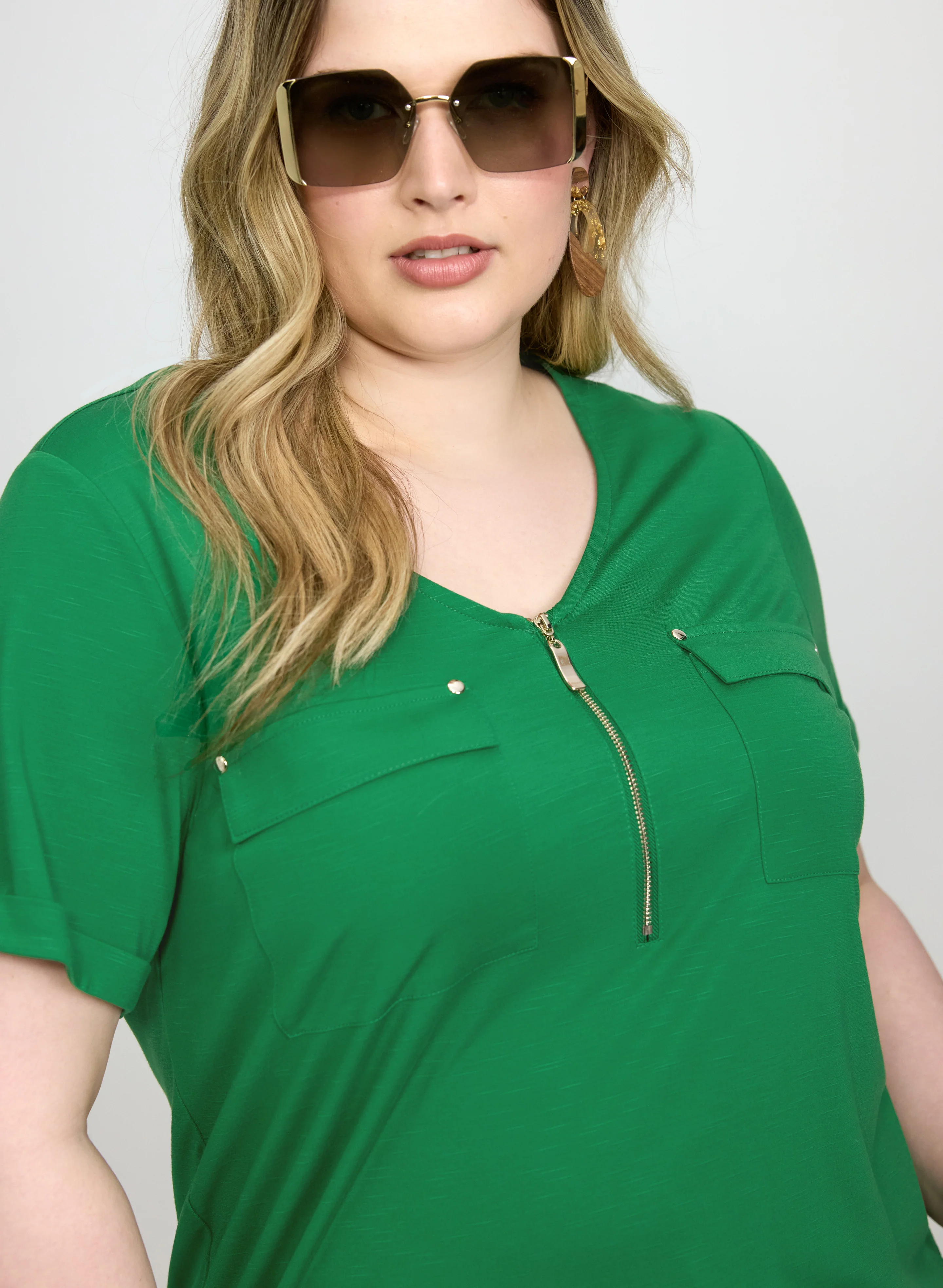 Half-Zip Slub T-Shirt - Image 4