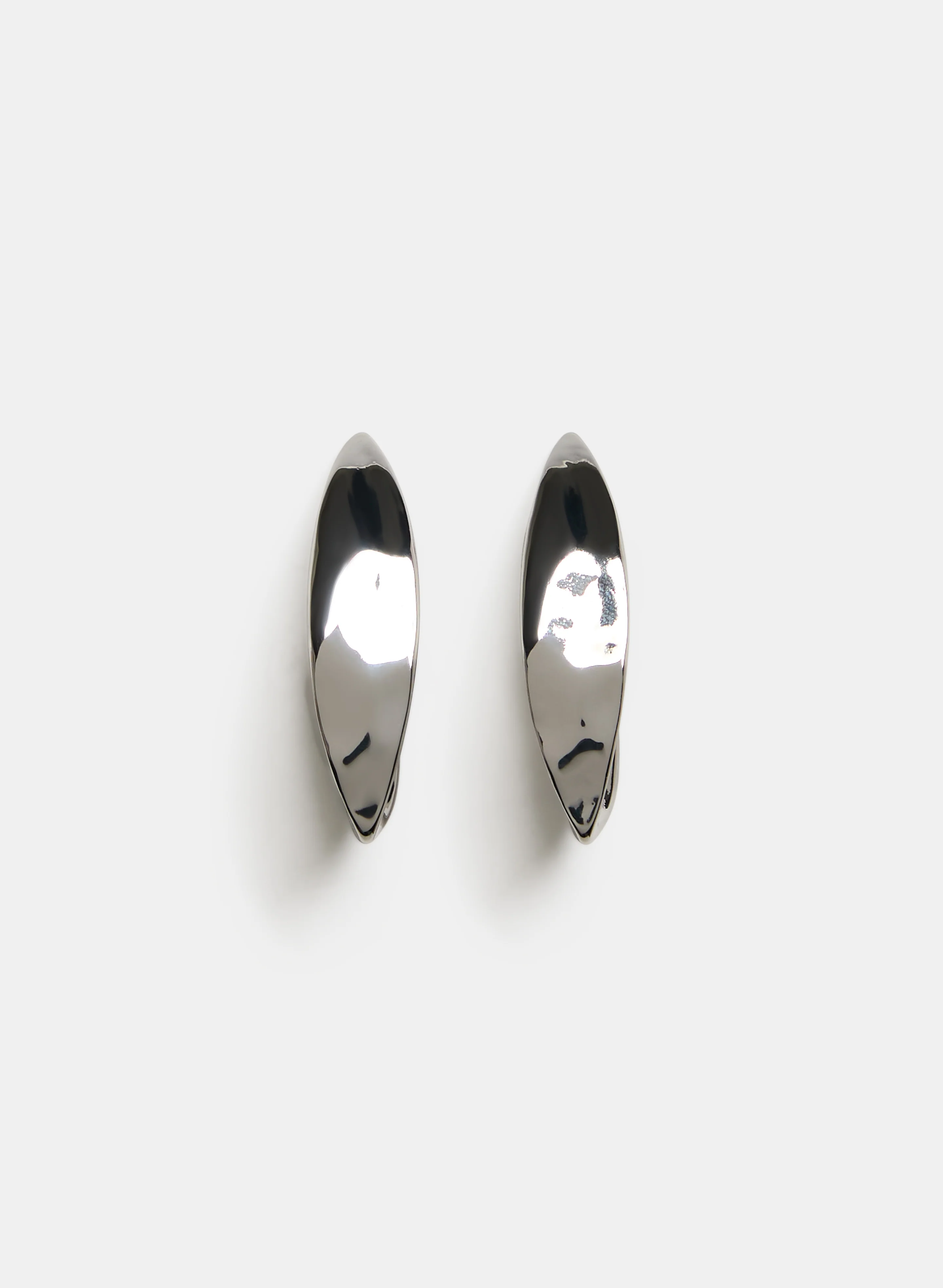 Hammered Hoop Earrings - Image 3