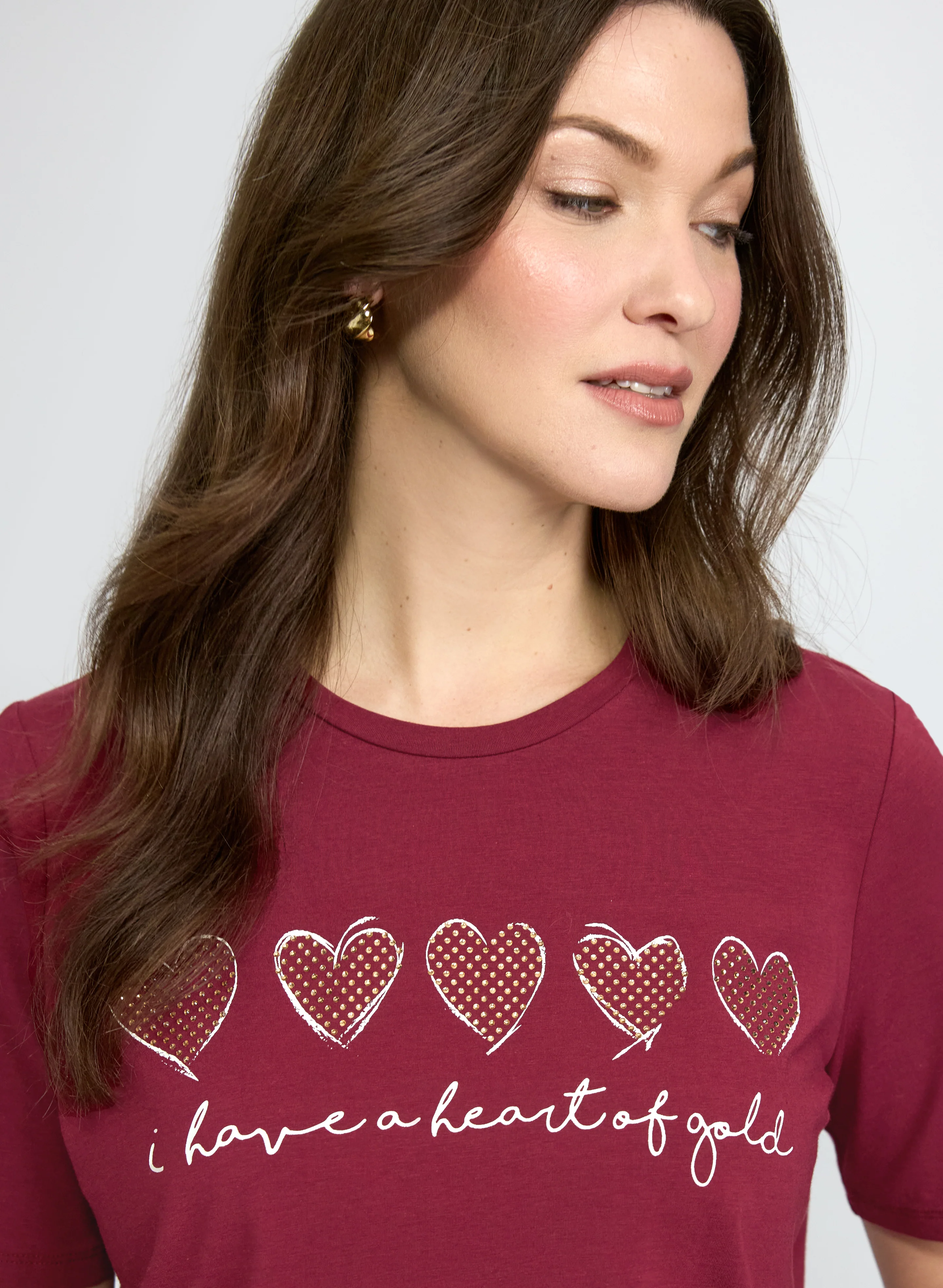 Heart Modal-Blend T-Shirt - Image 2