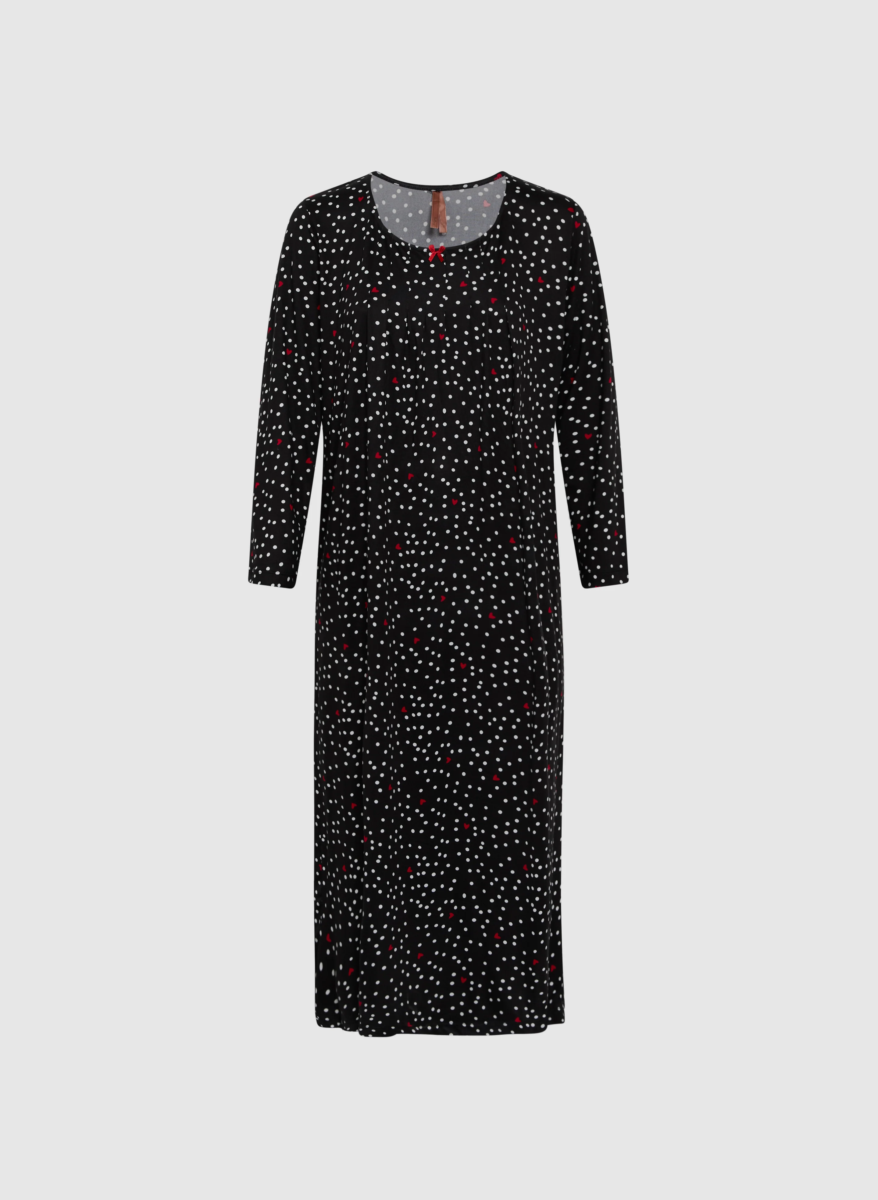 Heart & Polka Dot Print Nightgown - Image 6