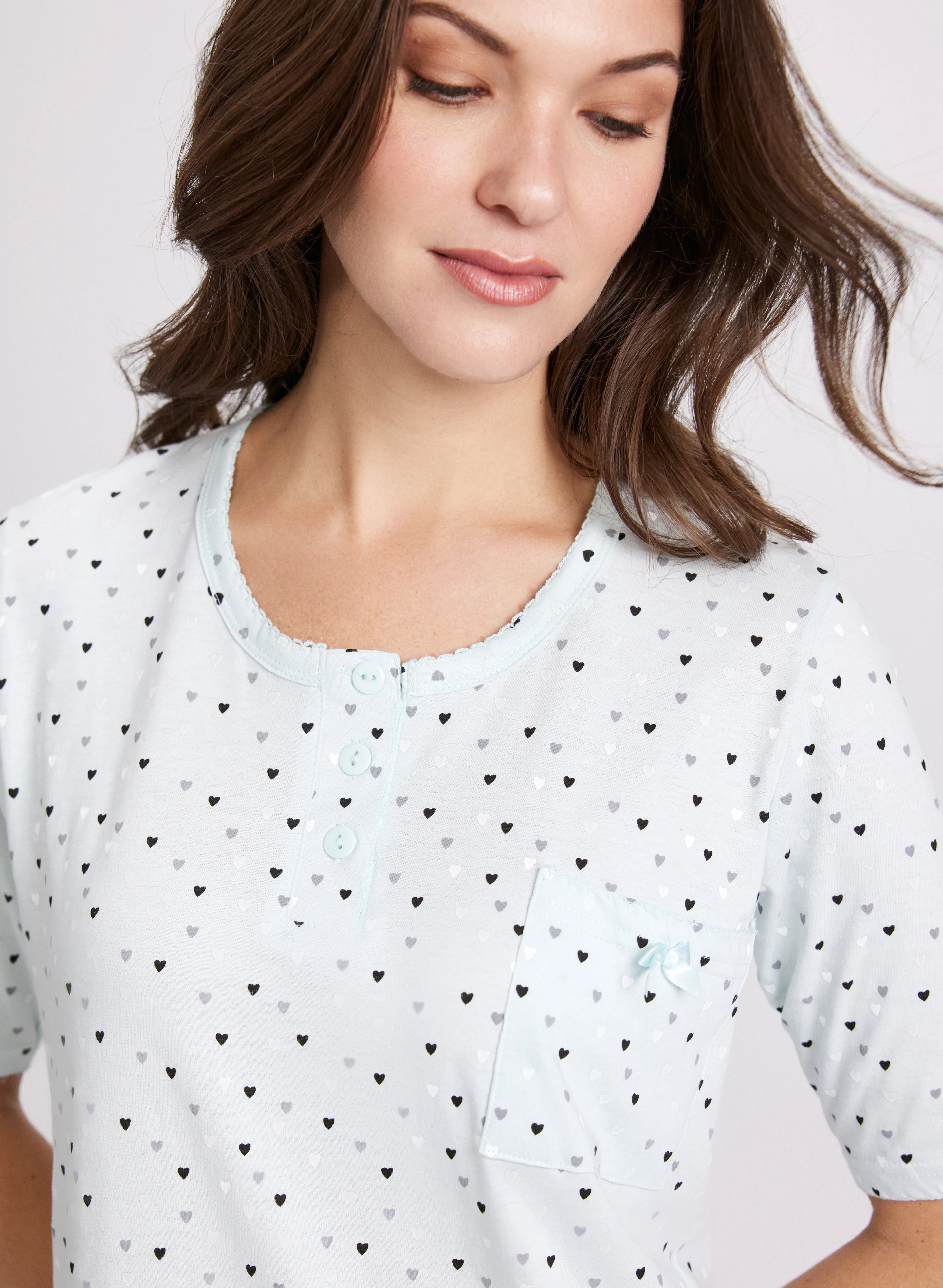 Heart Print Nightgown - Image 5