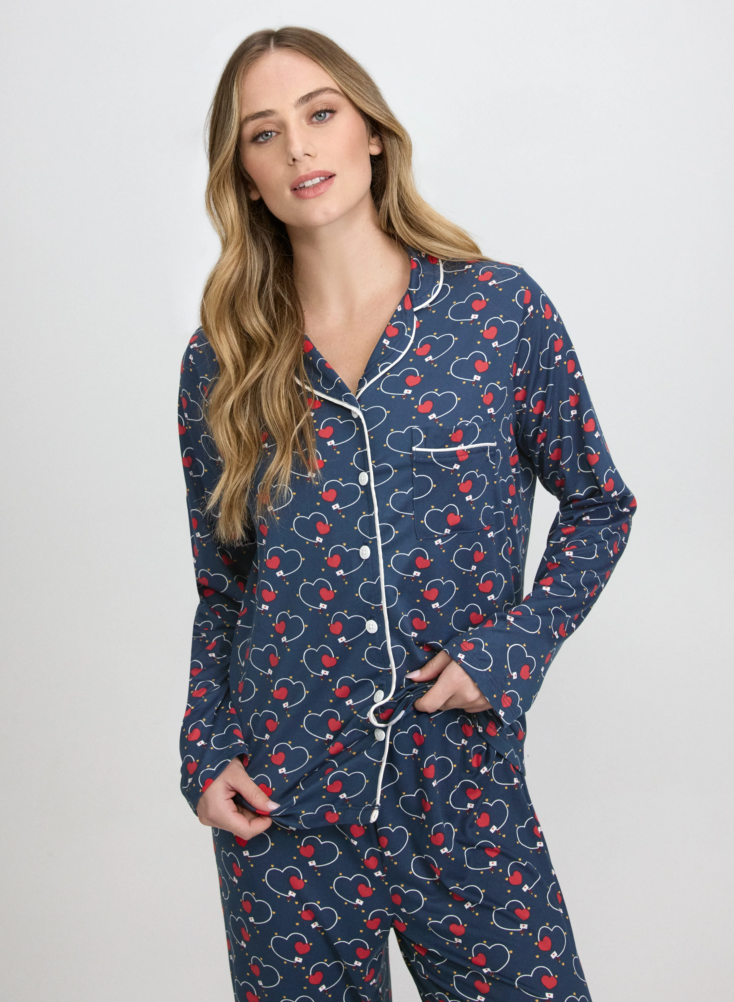 Heart Print Pyjama Set - Image 3