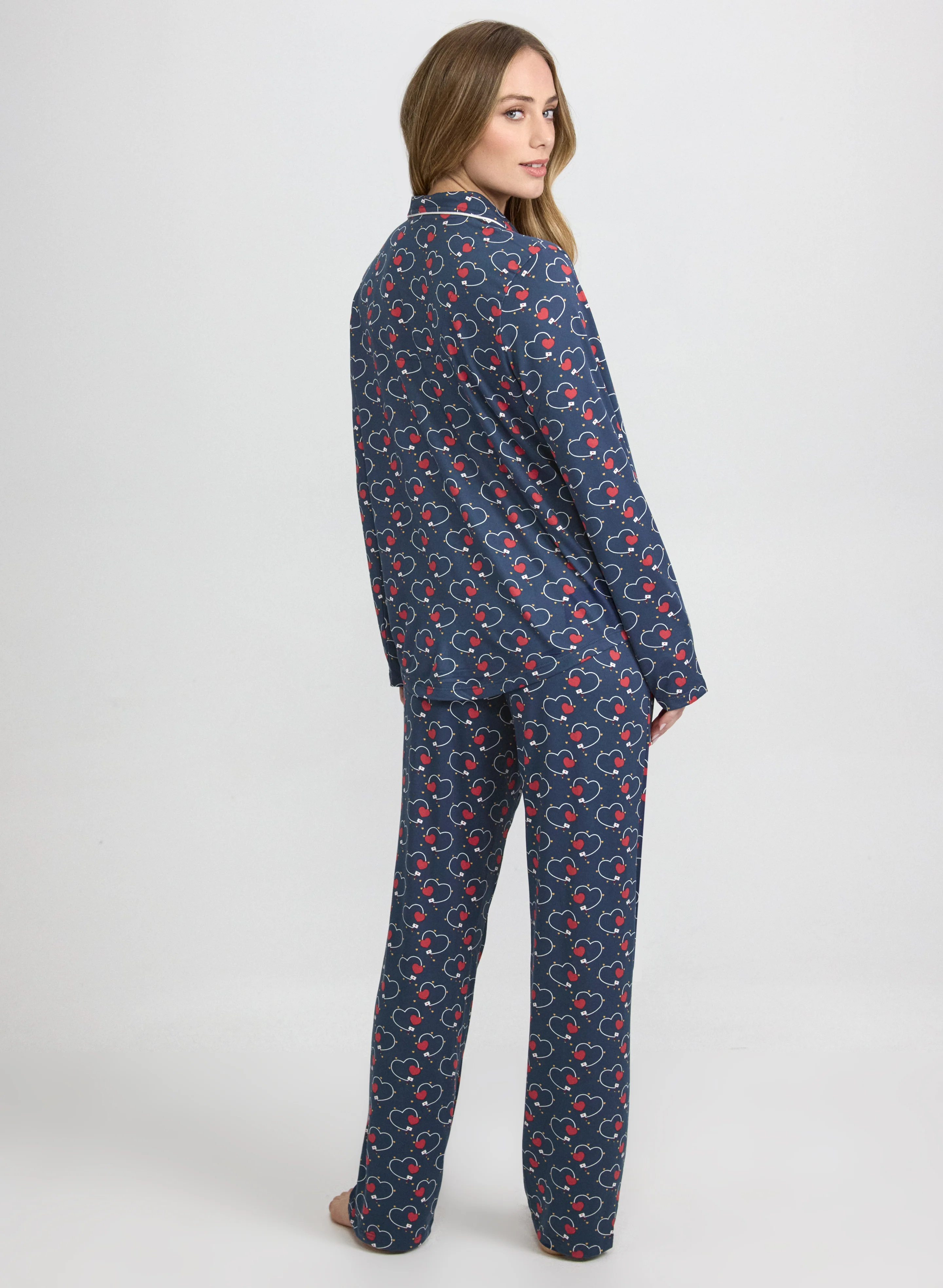 Heart Print Pyjama Set - Image 8