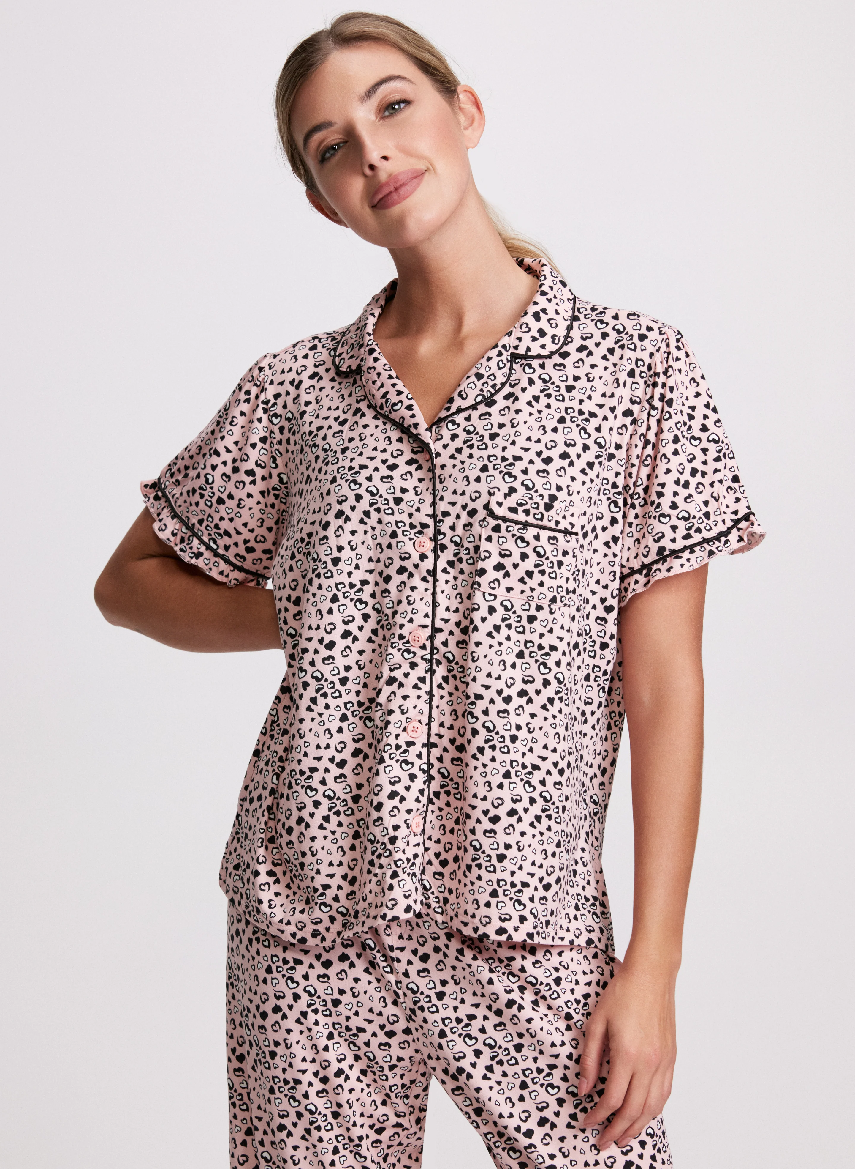 Heart Print Pyjama Set - Image 5