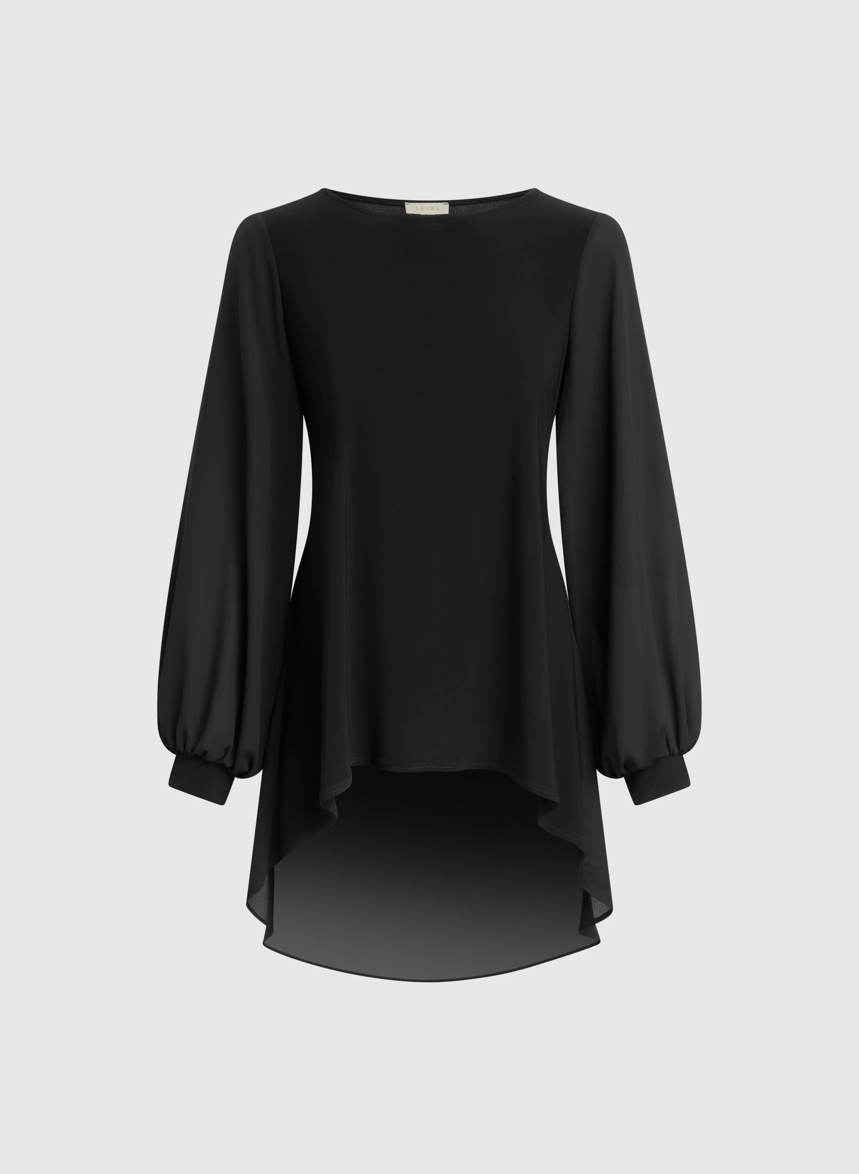 High-Low Chiffon Hem Top - Image 6