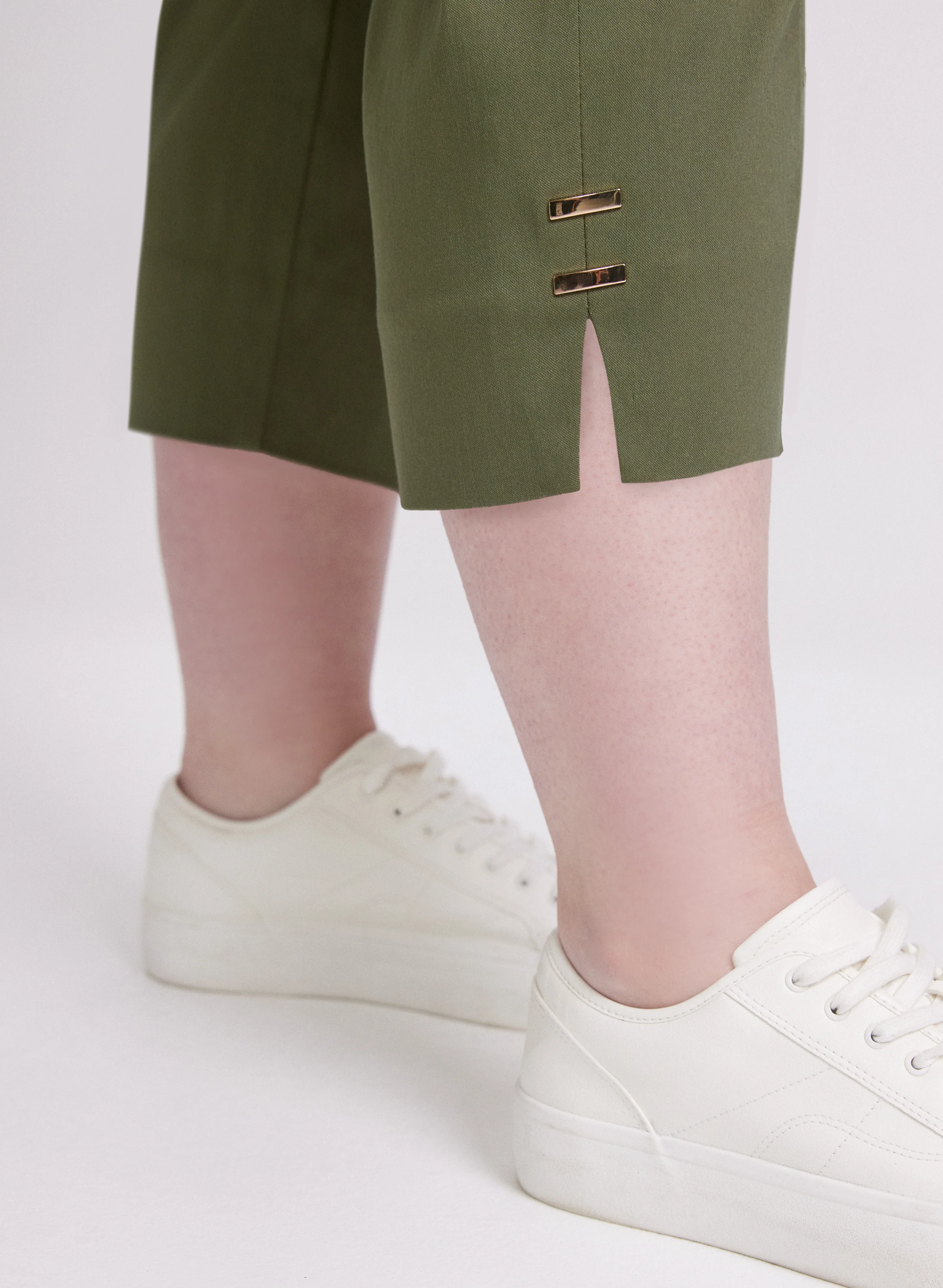 High-Rise Bengaline Capris - Image 2