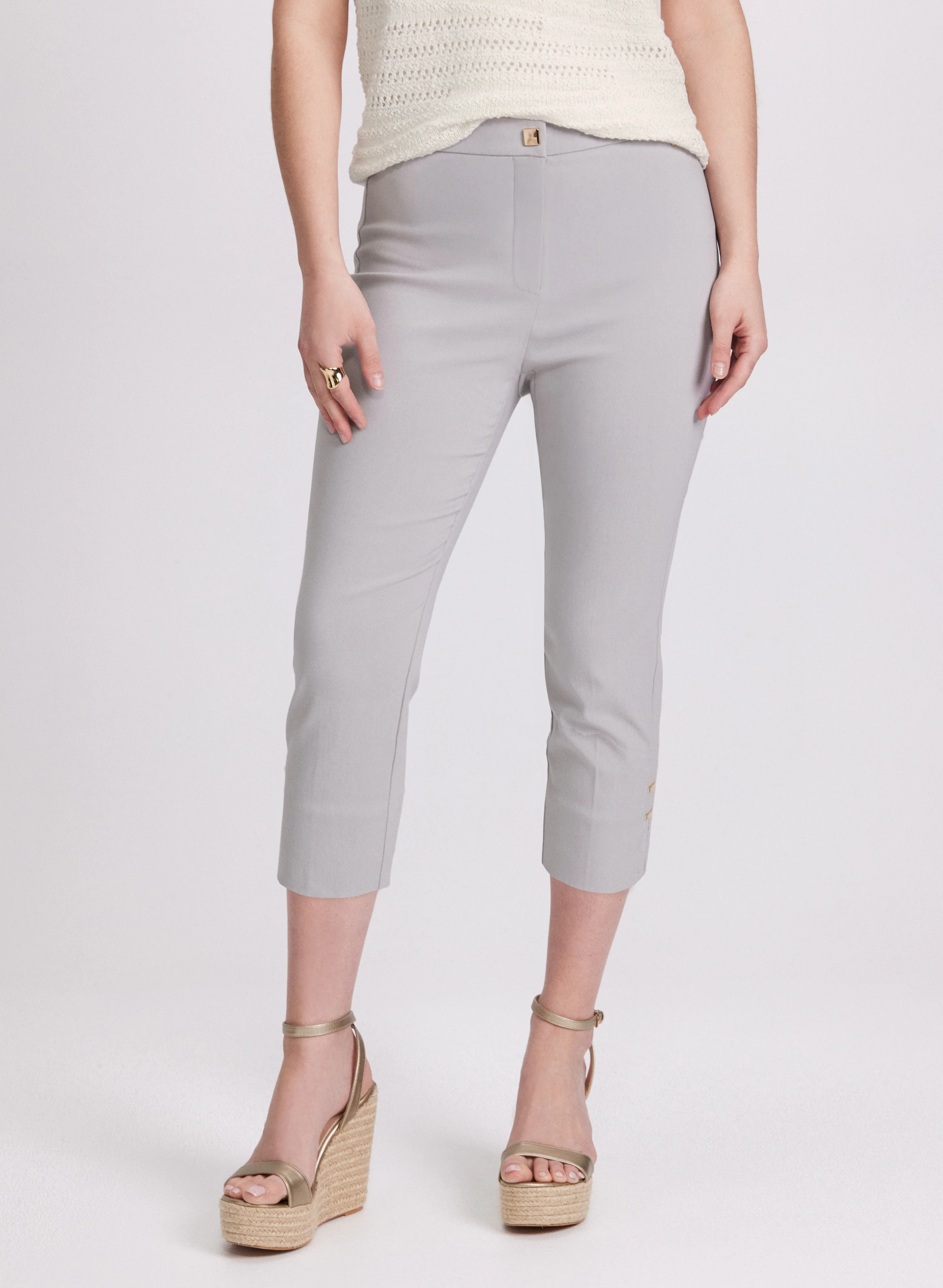 High-Rise Bengaline Capris