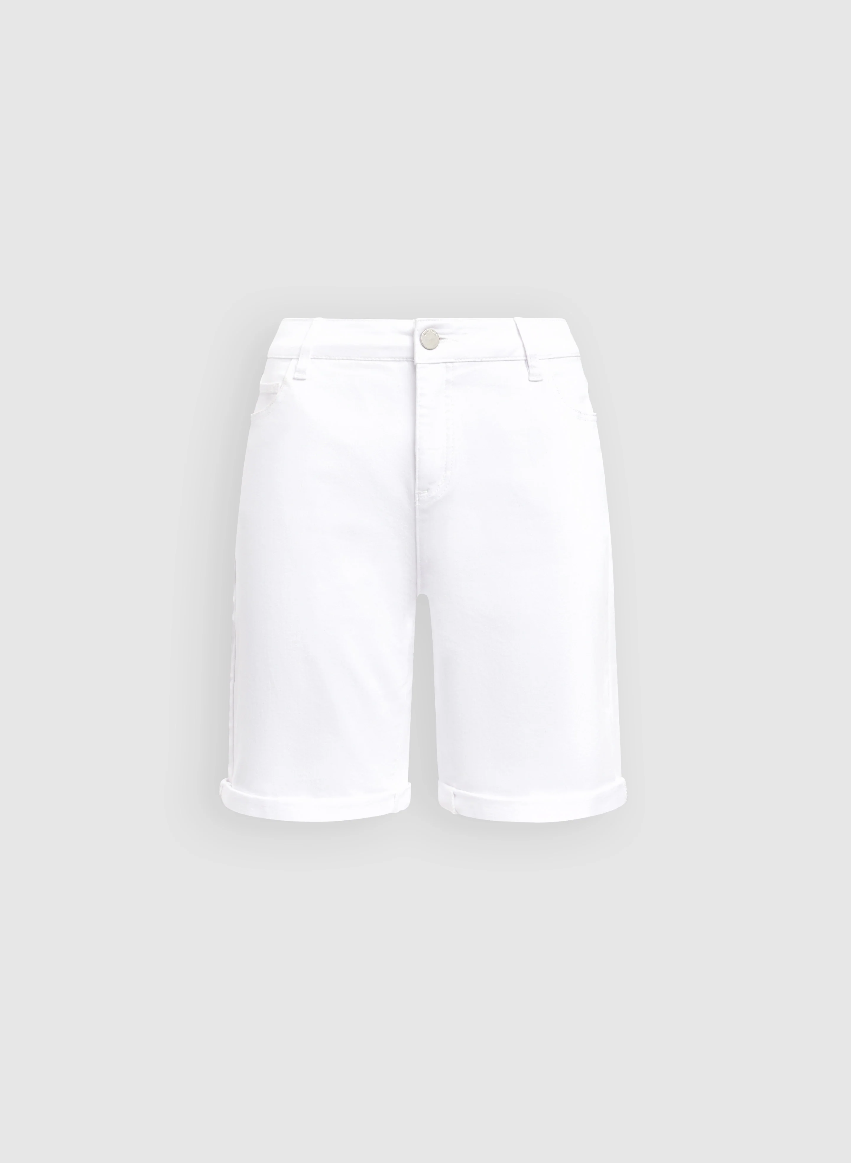 High-Rise Denim Shorts - Image 7
