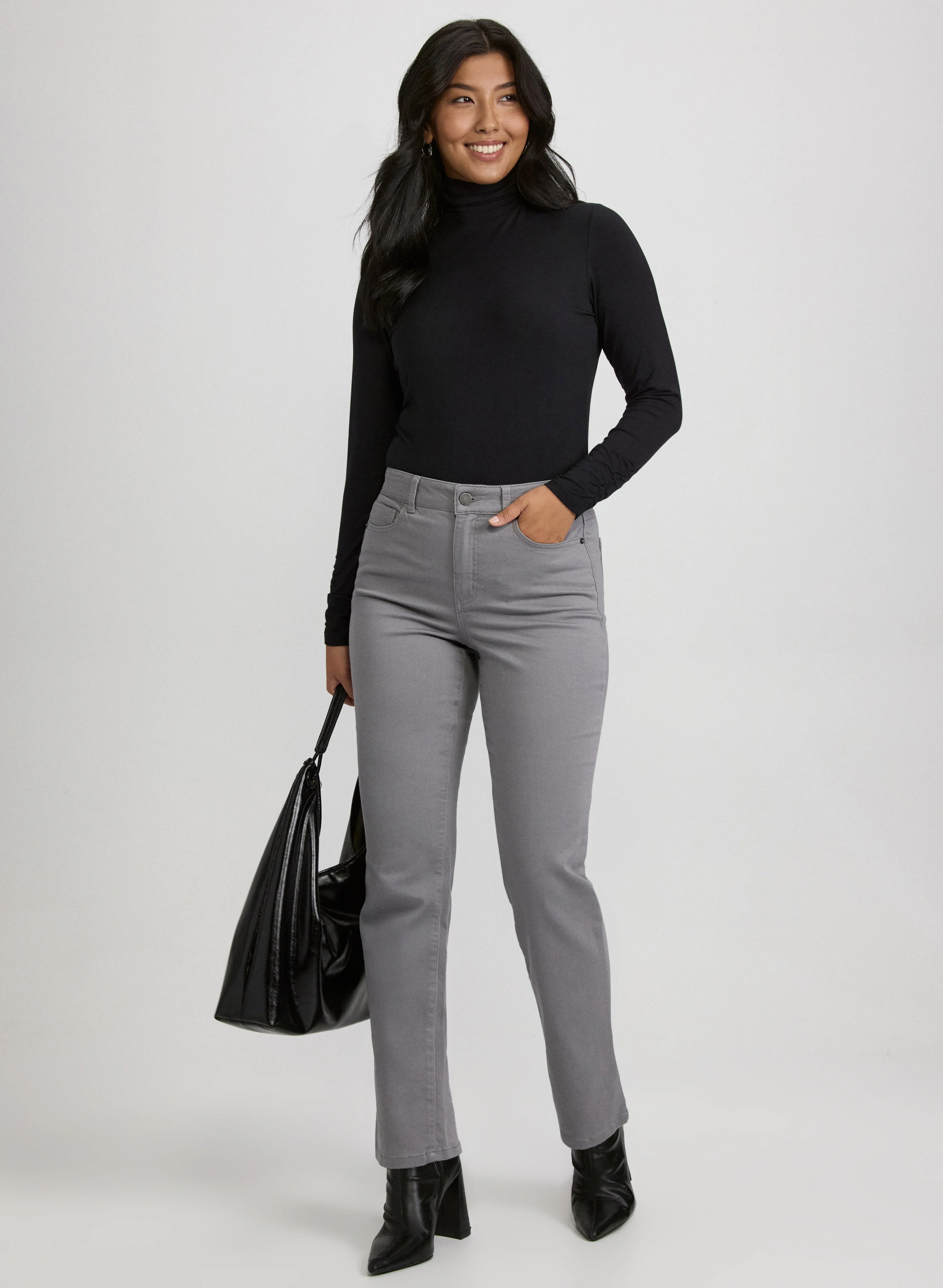 High Rise Straight-Leg Jeans - Image 3