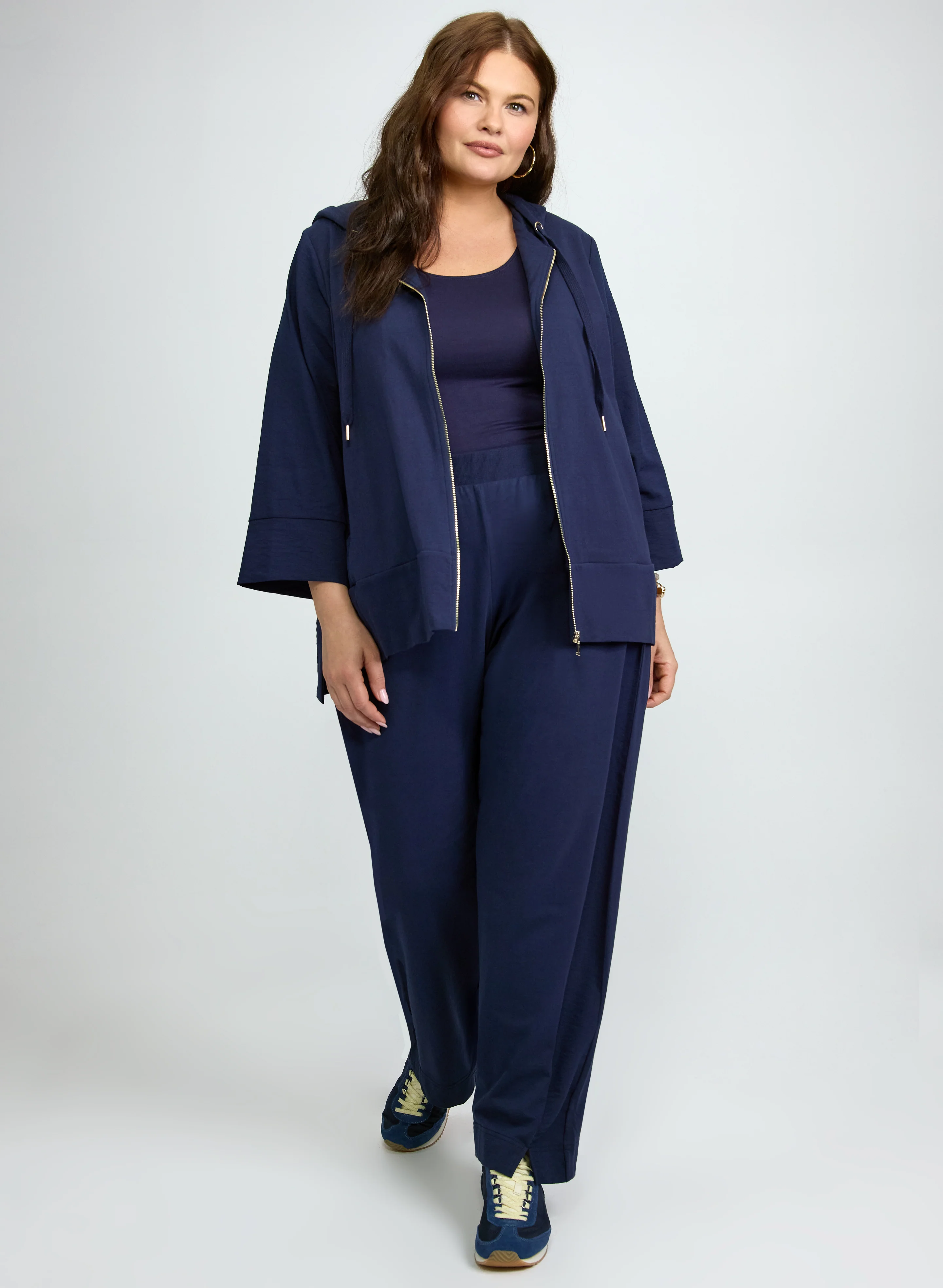 Hooded Zip Front Top - Image 3