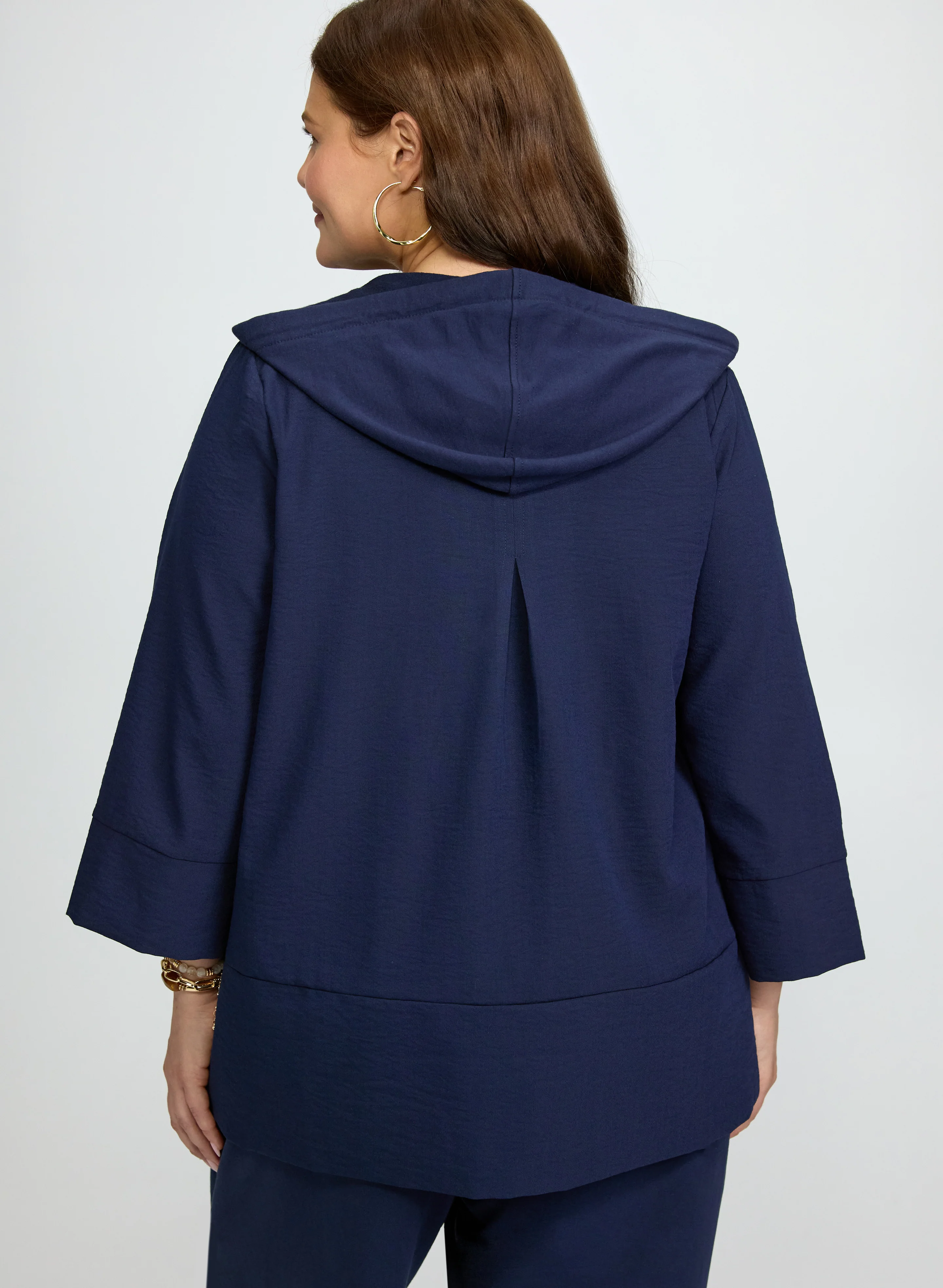 Hooded Zip Front Top - Image 4