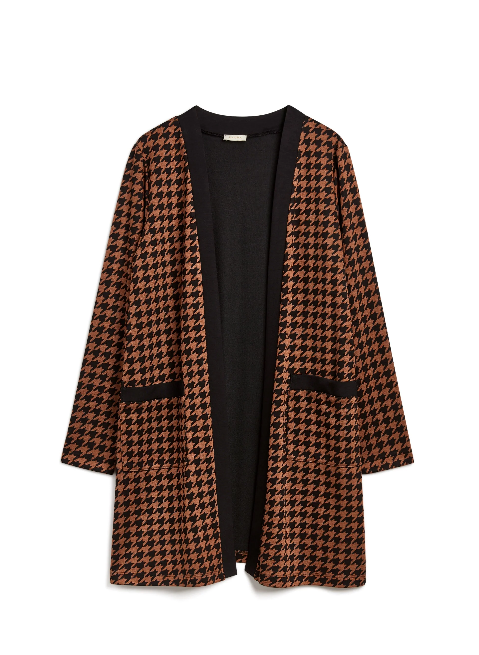 Houndstooth Print Cardigan - Image 5