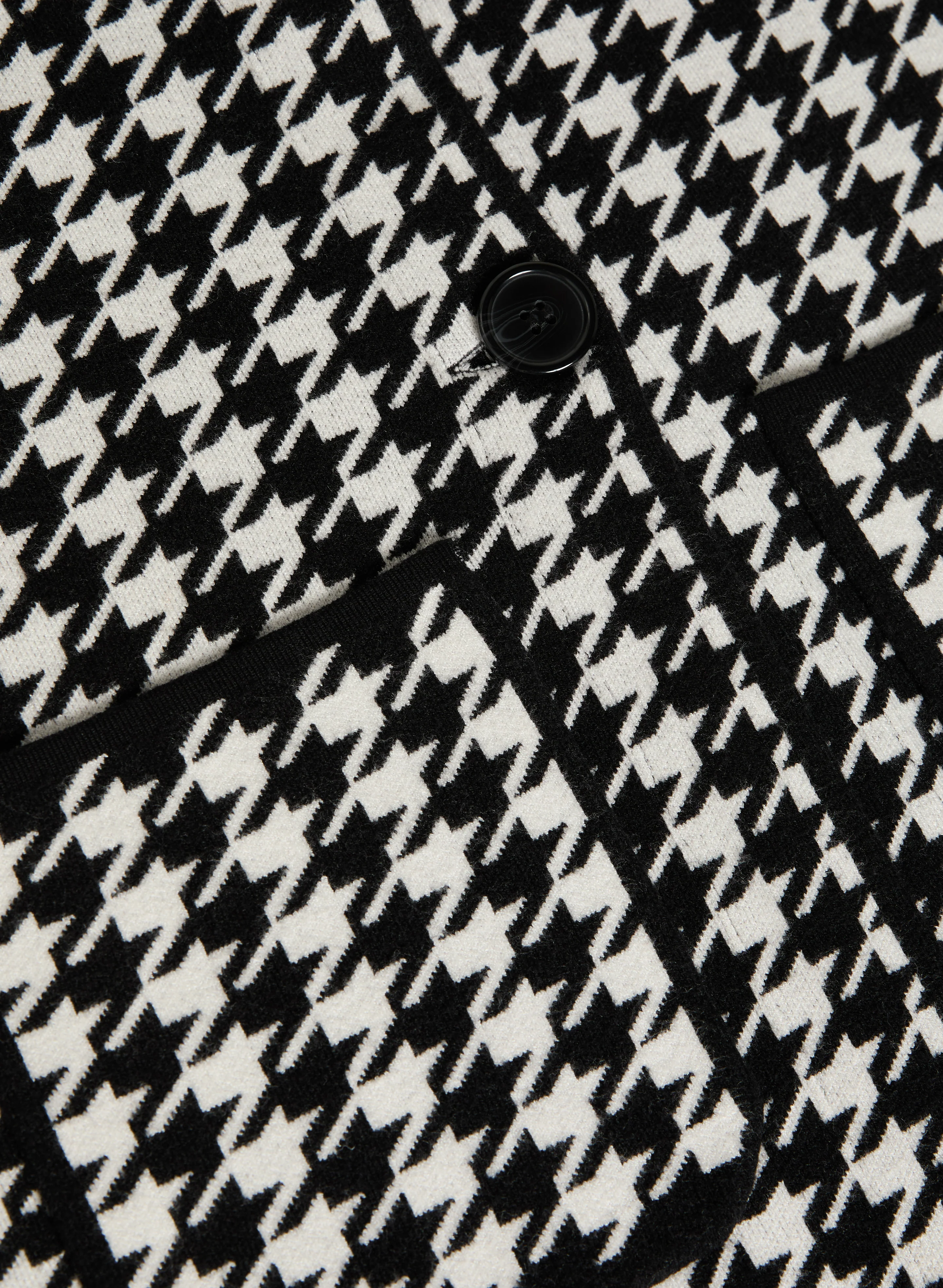 Houndstooth Print Coatigan - Image 6