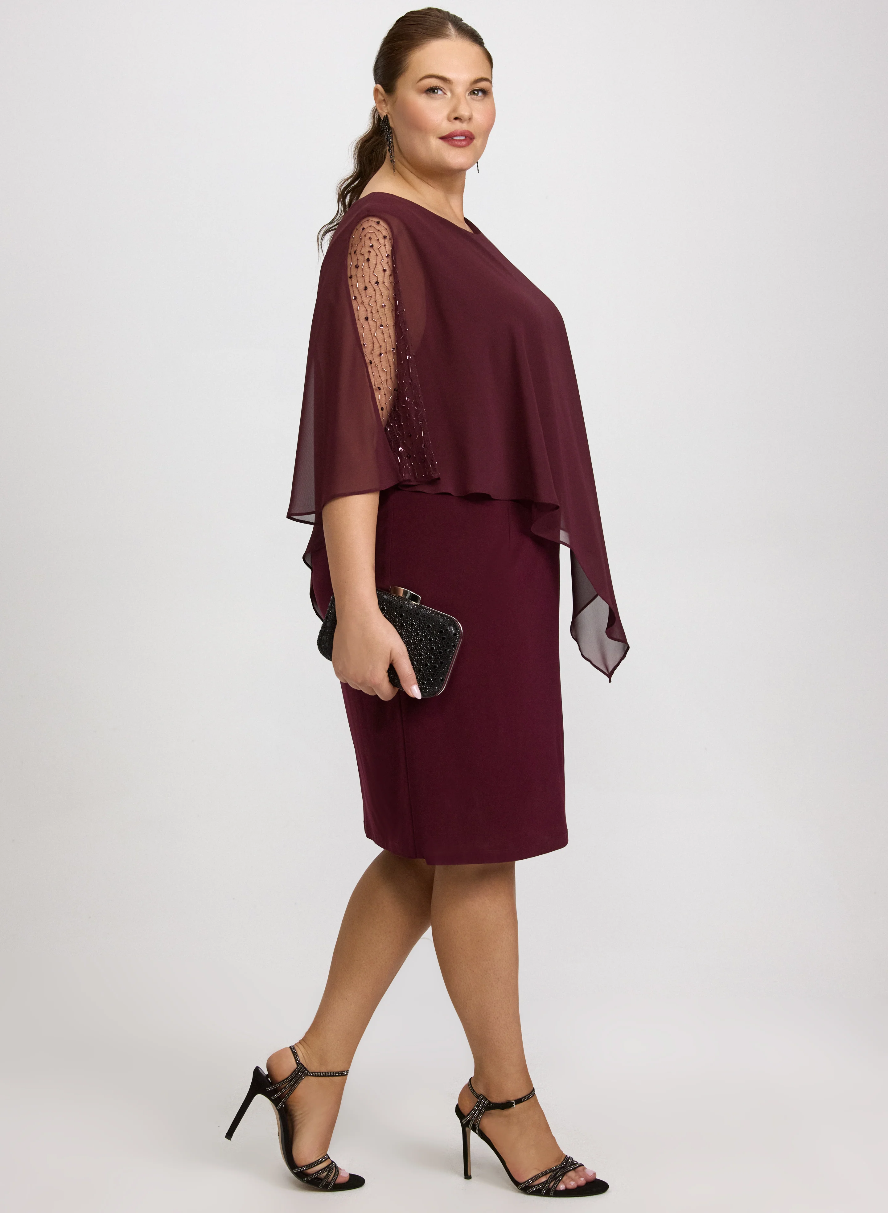 Illusion Jersey Dress - Image 2