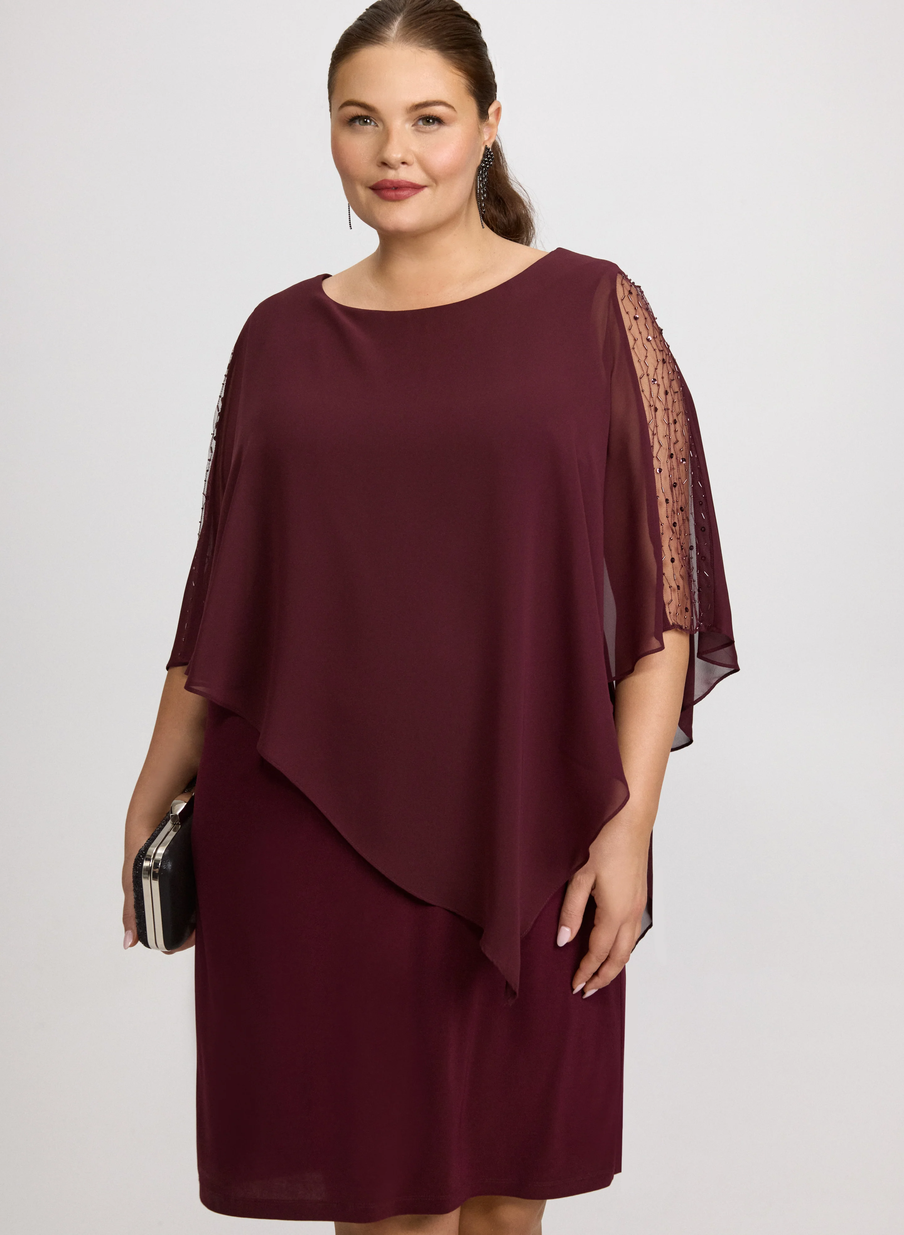 Illusion Jersey Dress - Image 3