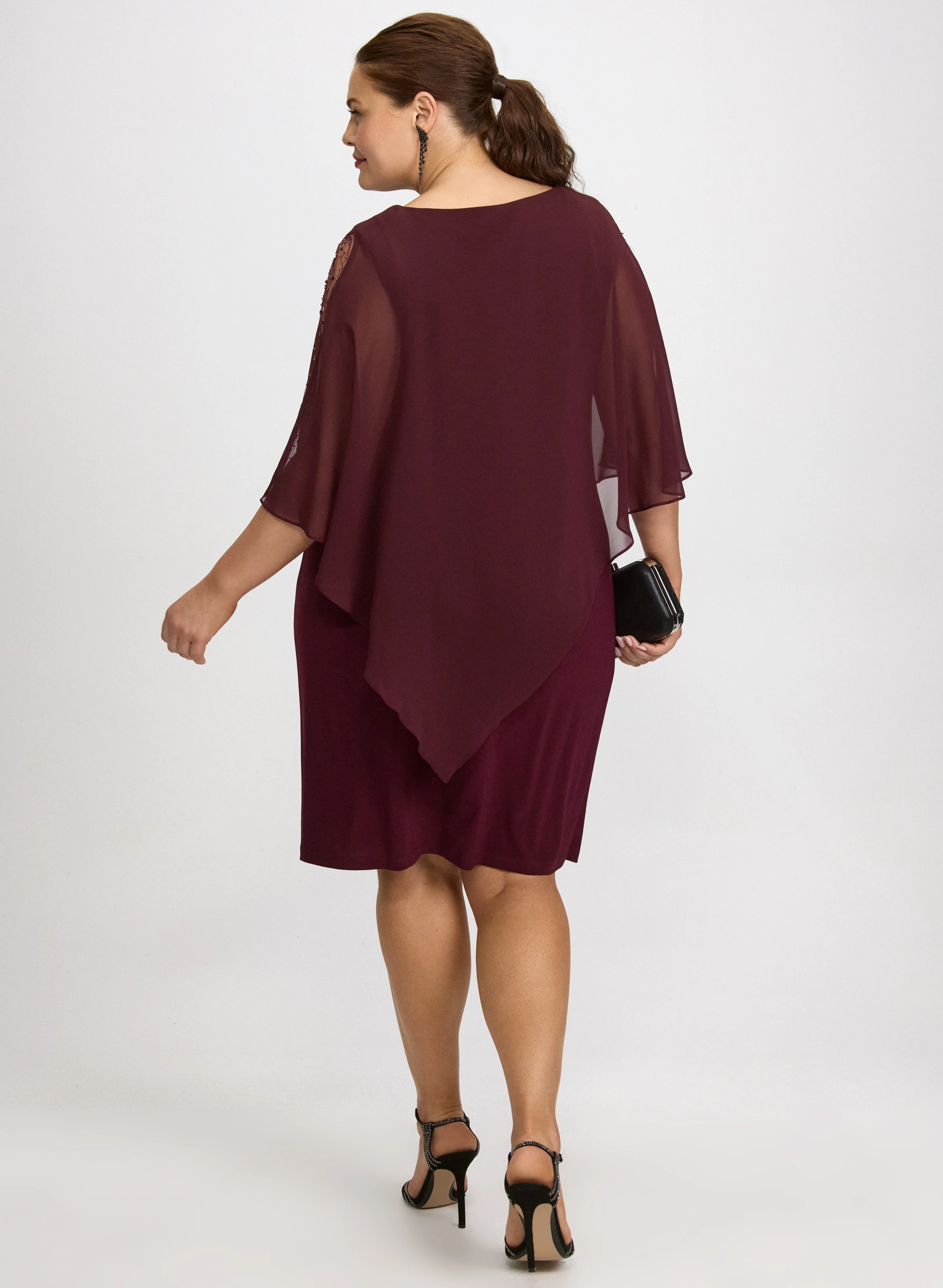 Illusion Jersey Dress - Image 4