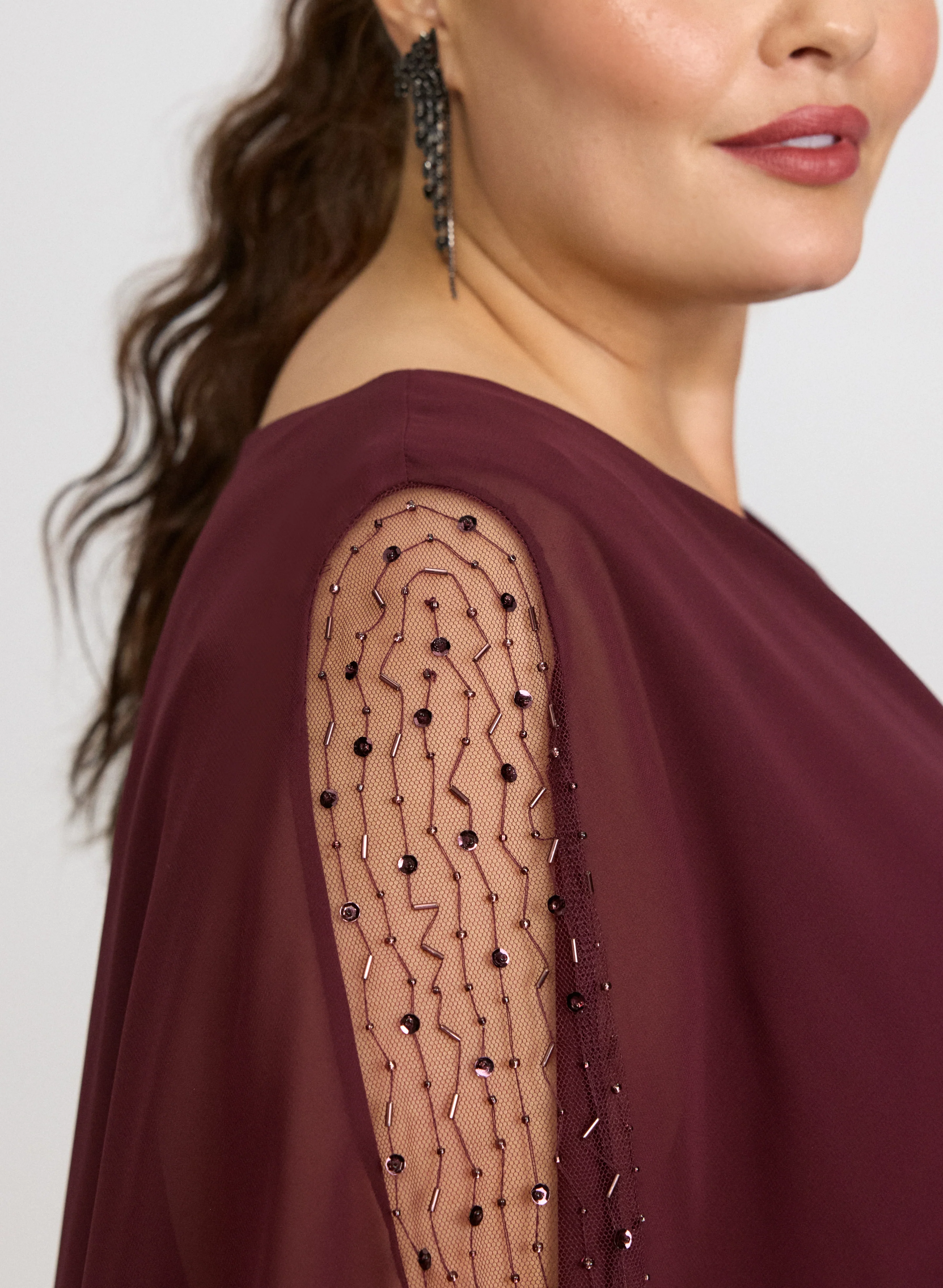 Illusion Jersey Dress - Image 5