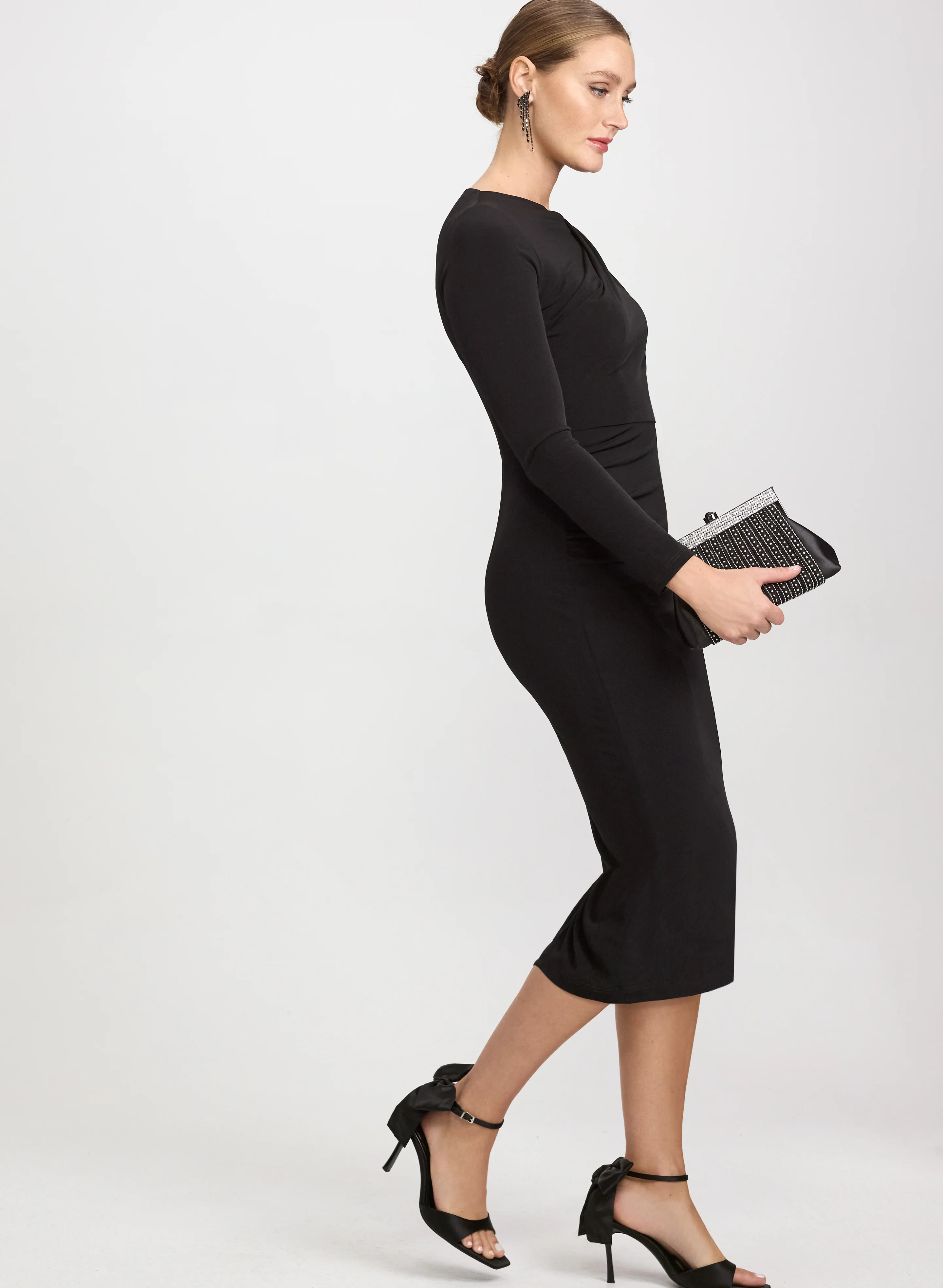Jersey Asymmetric Dress - Image 2