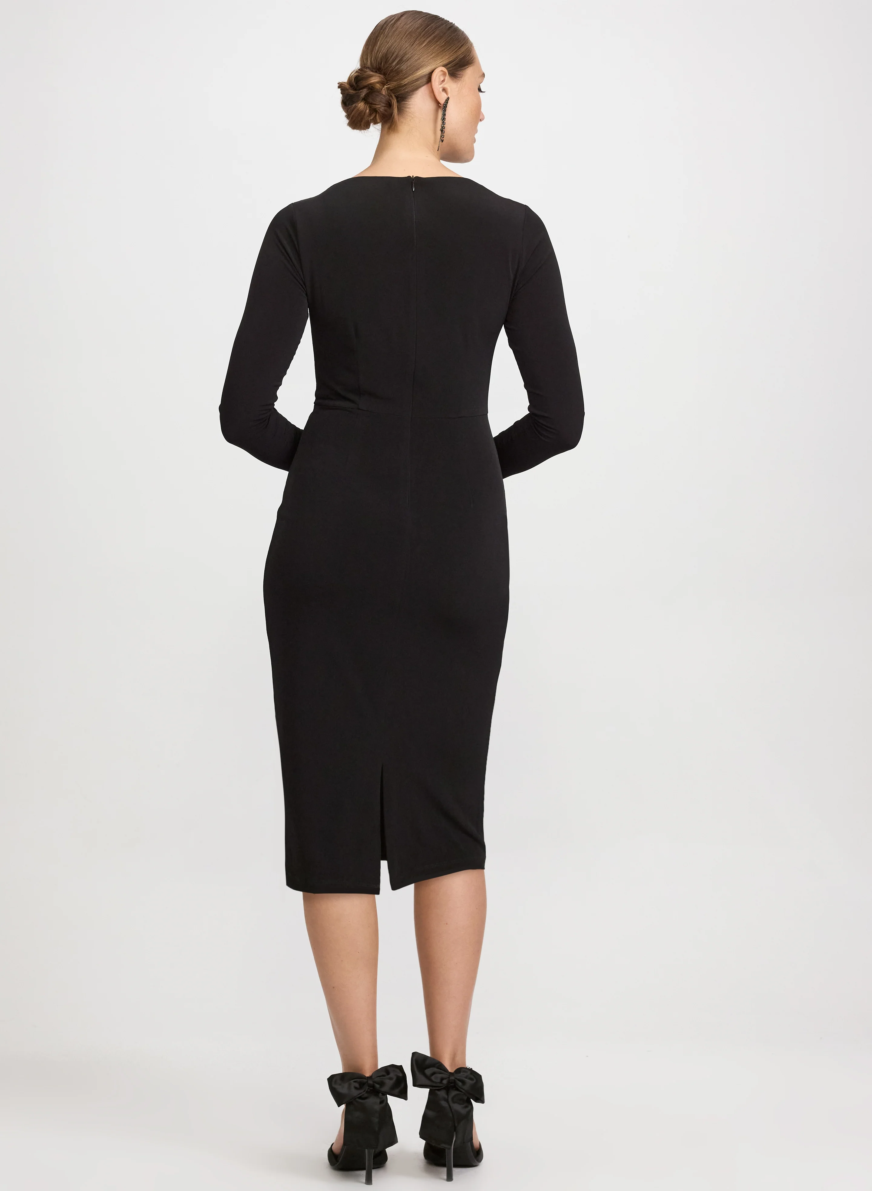 Jersey Asymmetric Dress - Image 4