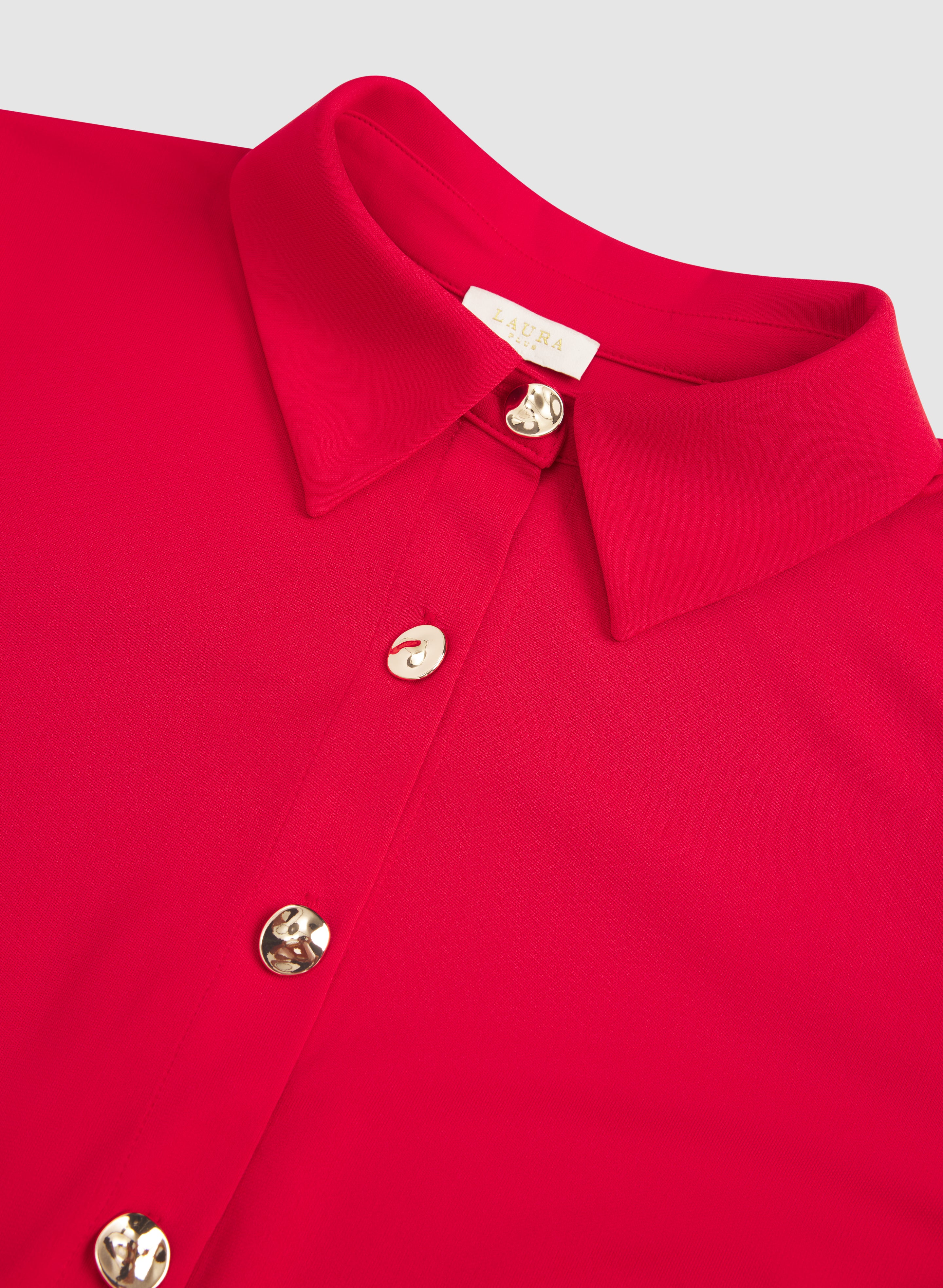 Jersey Button-Down Top - Image 8