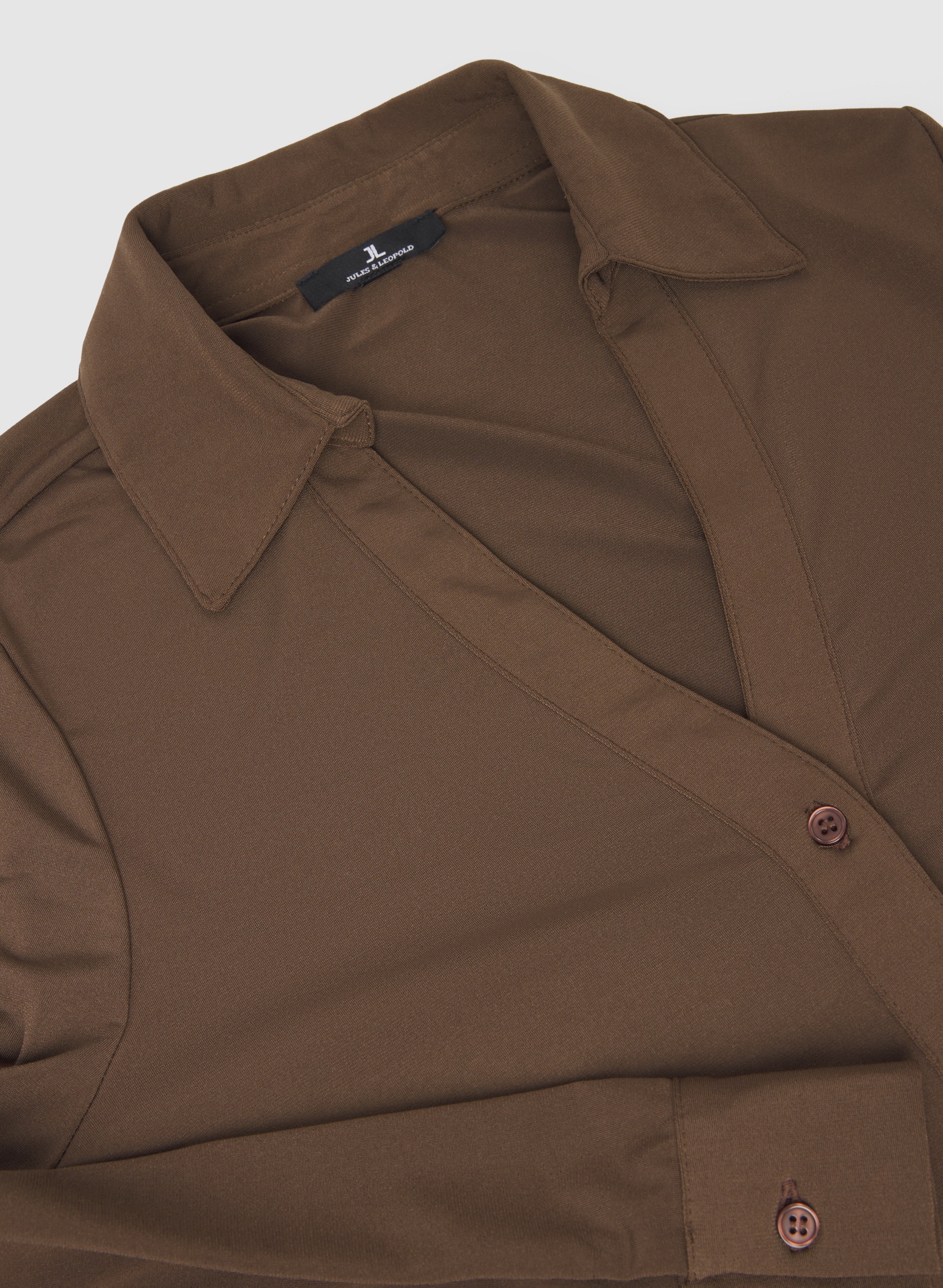 Jersey Button-Down Top - Image 8