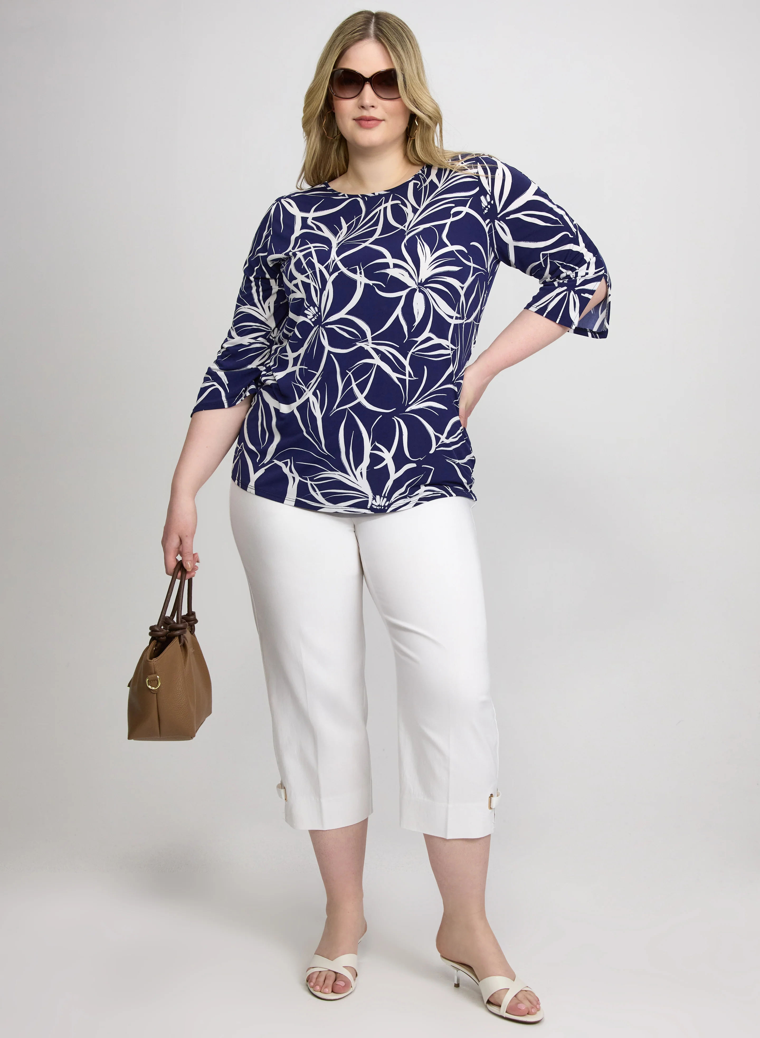 Jersey Floral Top - Image 3