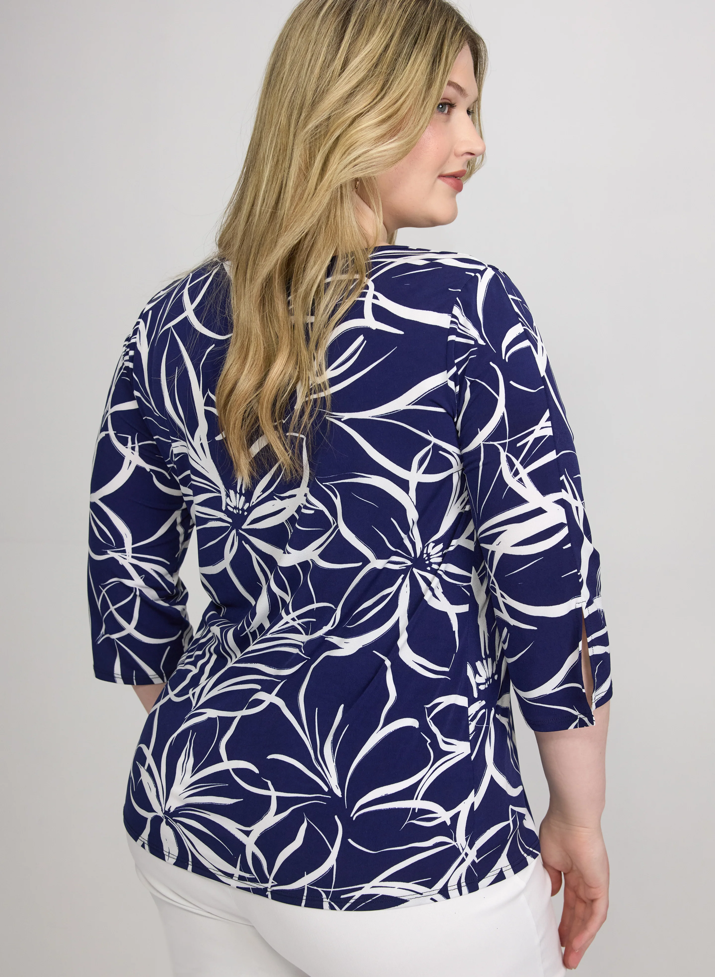Jersey Floral Top - Image 4