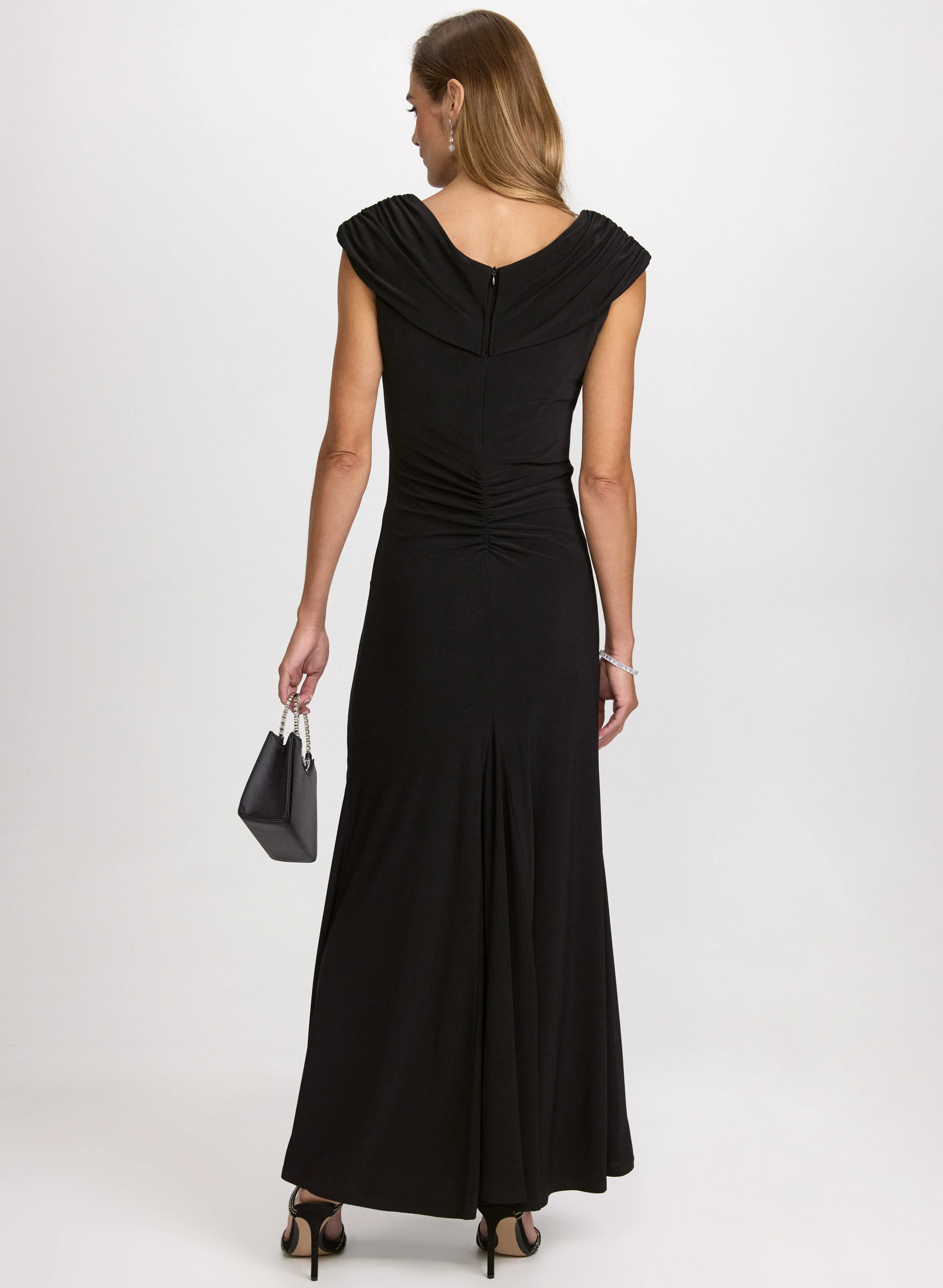 Jersey Waterfall Ruffle Dress - Image 3