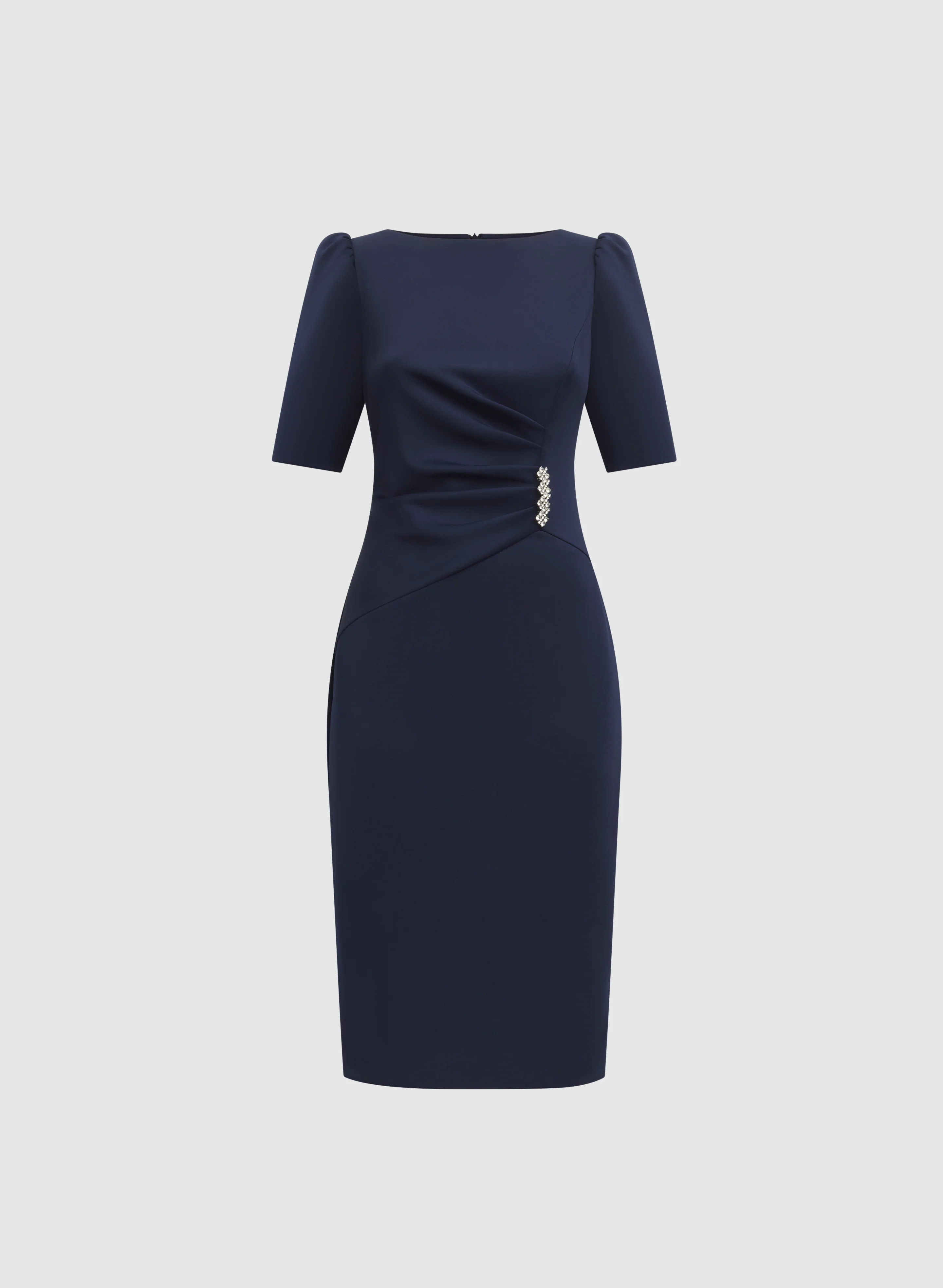Jeweled Puff Sleeve Dress - Image 6