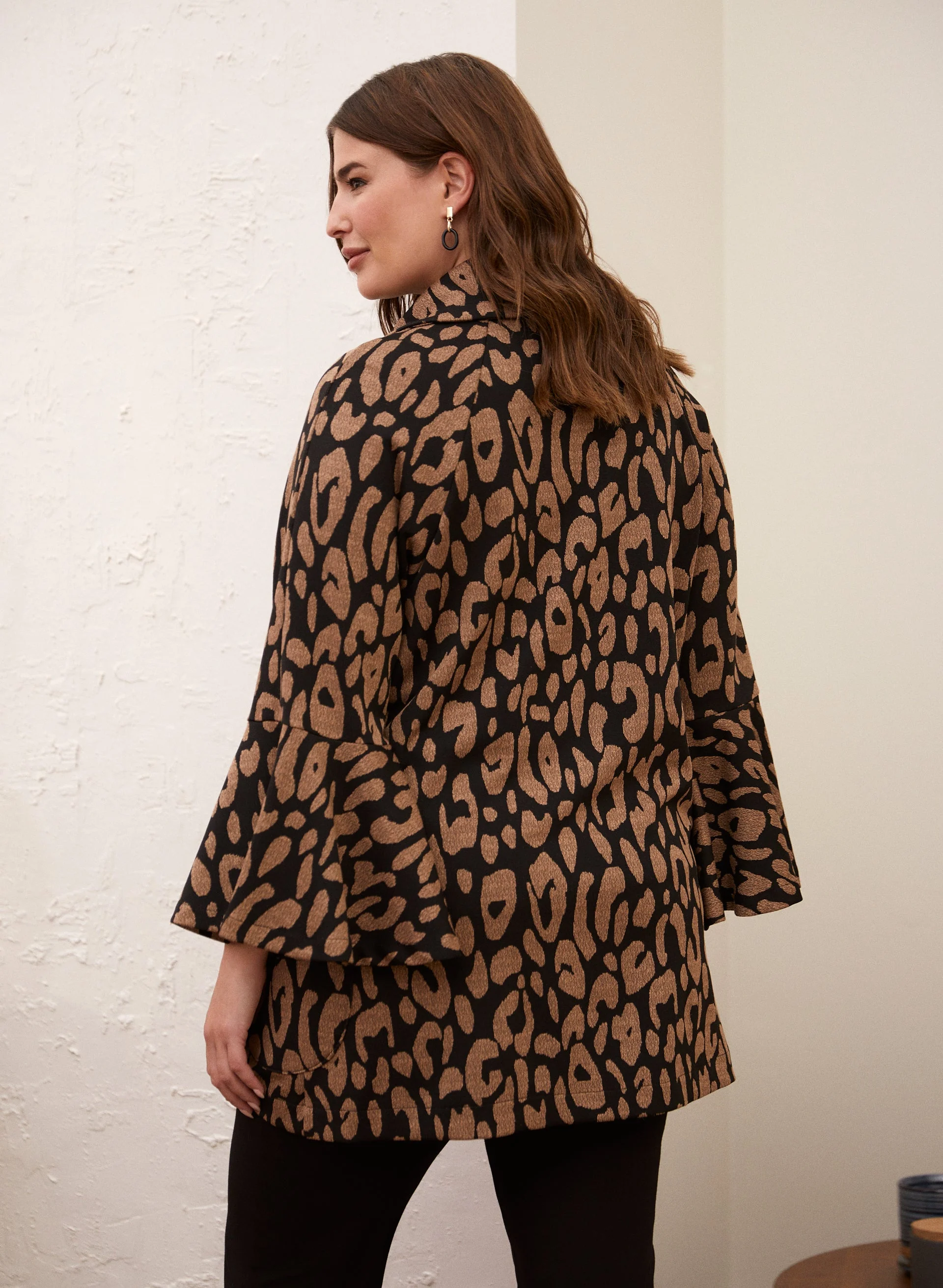 Joseph Ribkoff - Printed Bell Sleeve Jacket - Image 4